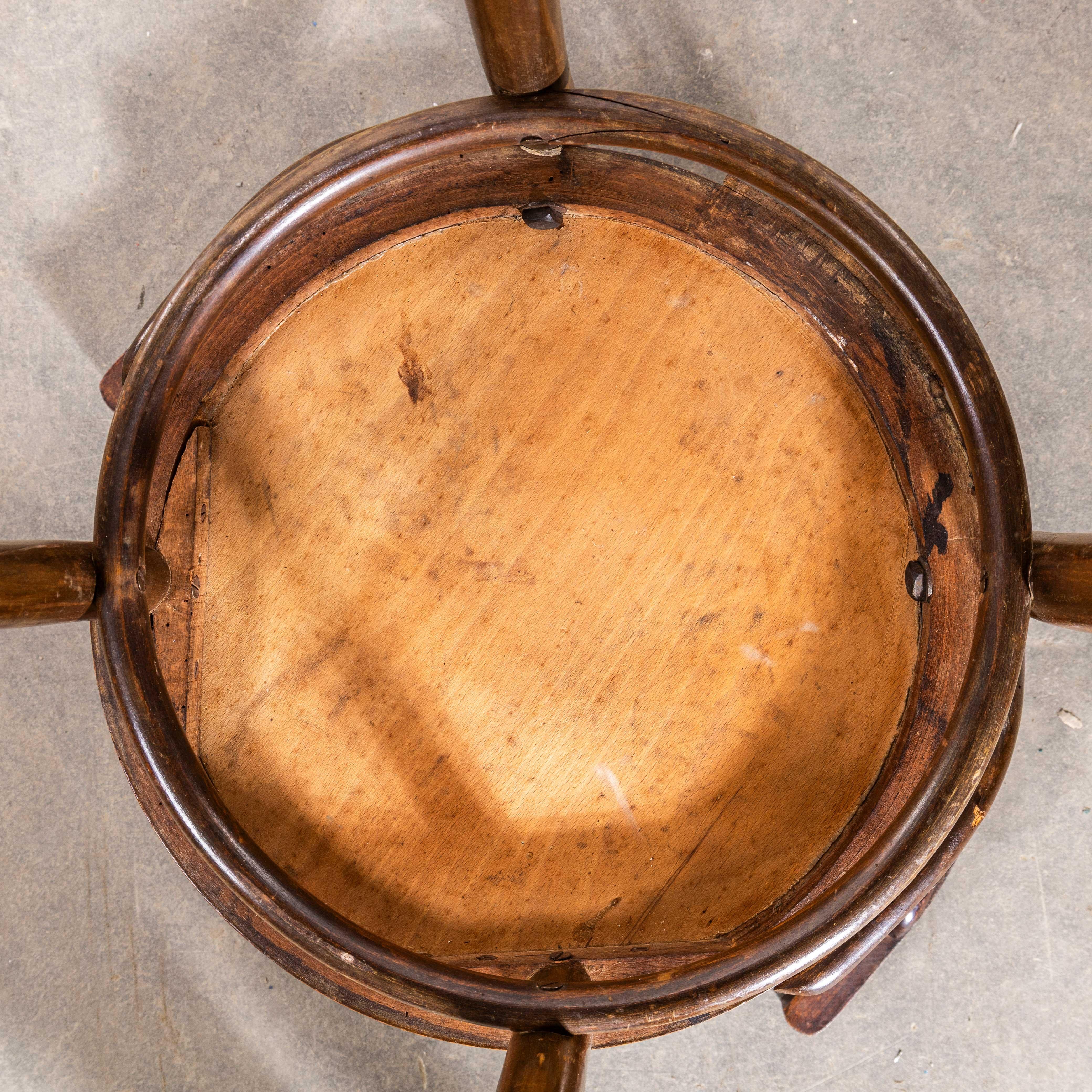 1940's Bentwood Debrecen Dining Arm Chairs - Set von vier im Angebot 3