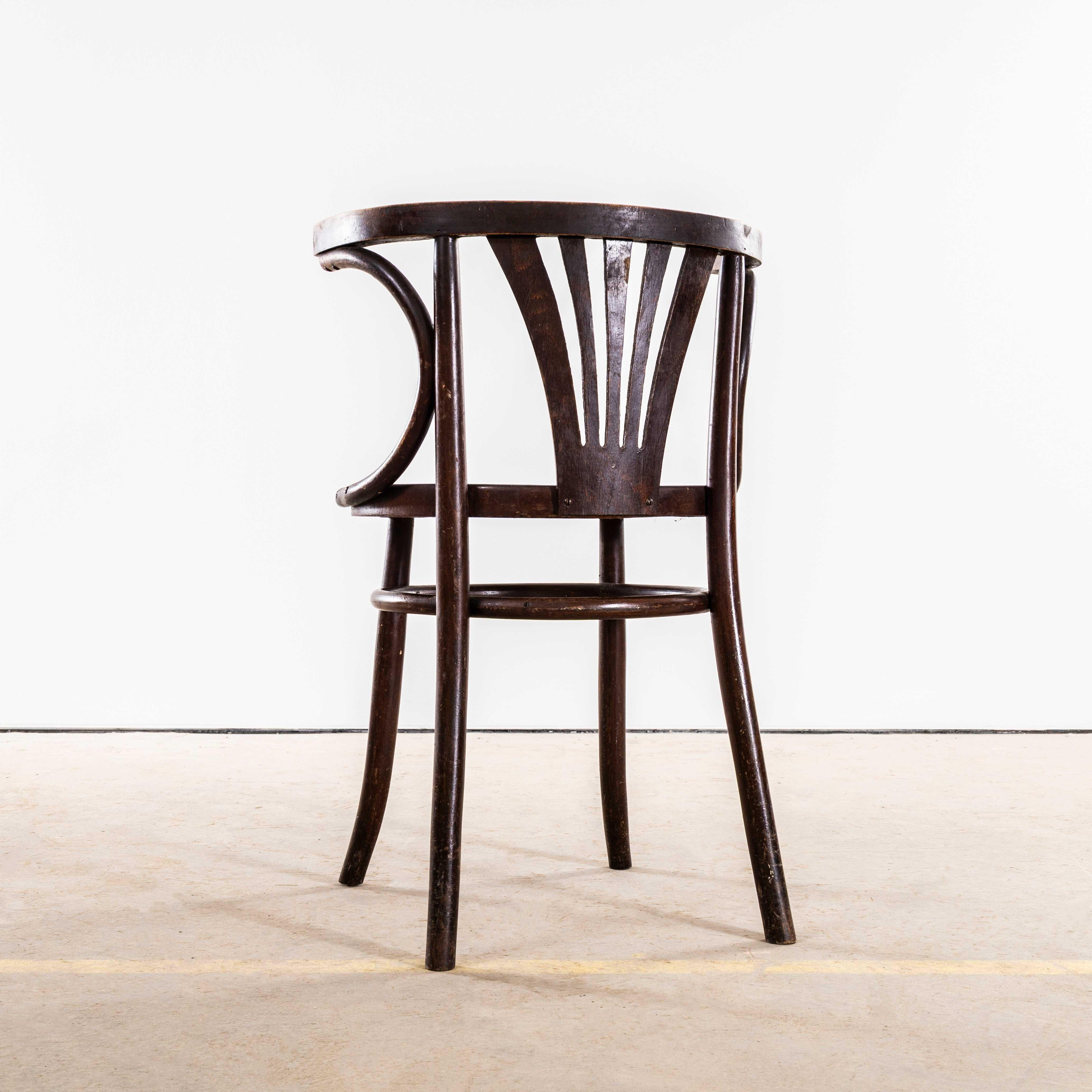 1940's Bentwood Debrecen Dining Arm Chairs - Set von sechs im Angebot 4