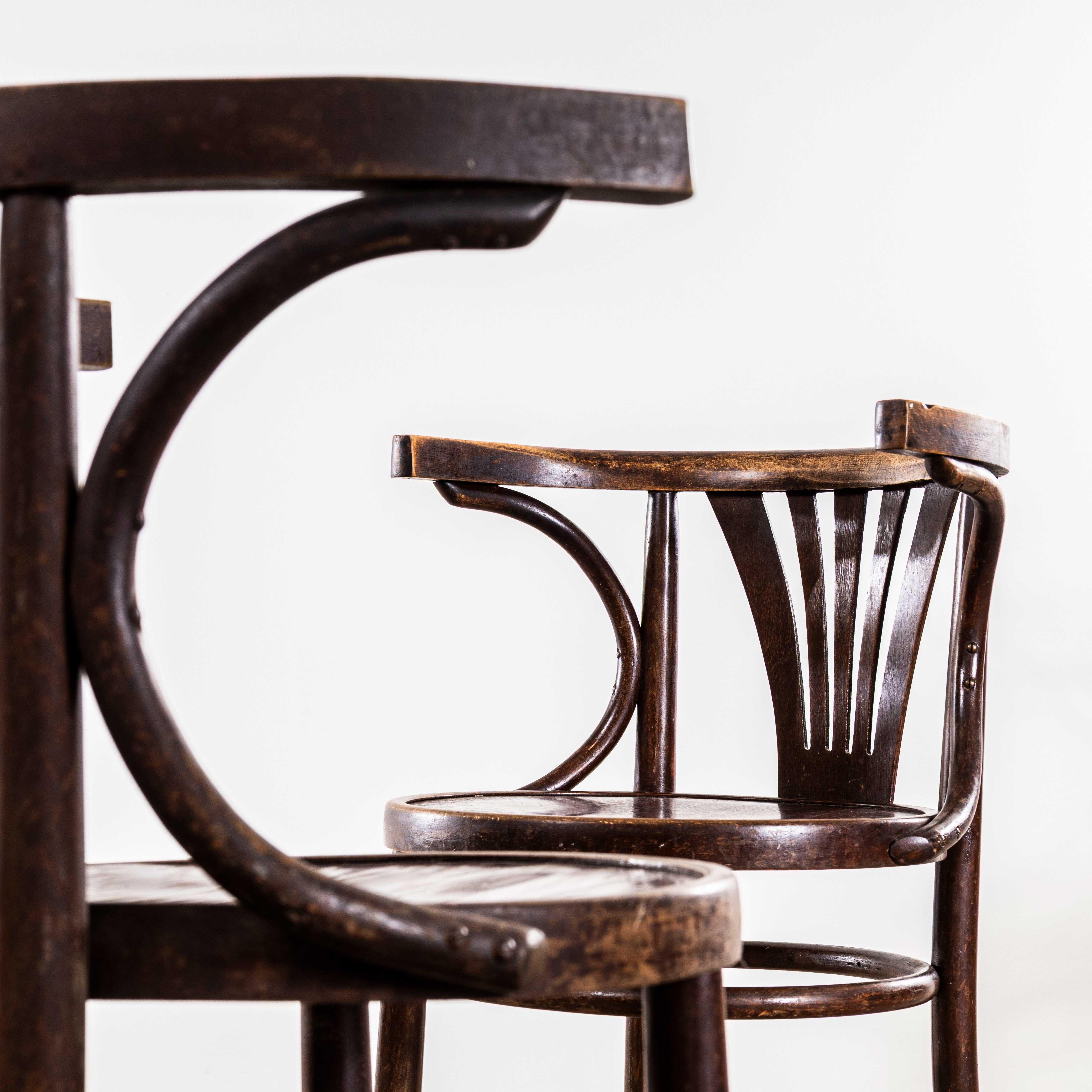 1940's Bentwood Debrecen Dining Arm Chairs - Set von sechs im Angebot 2