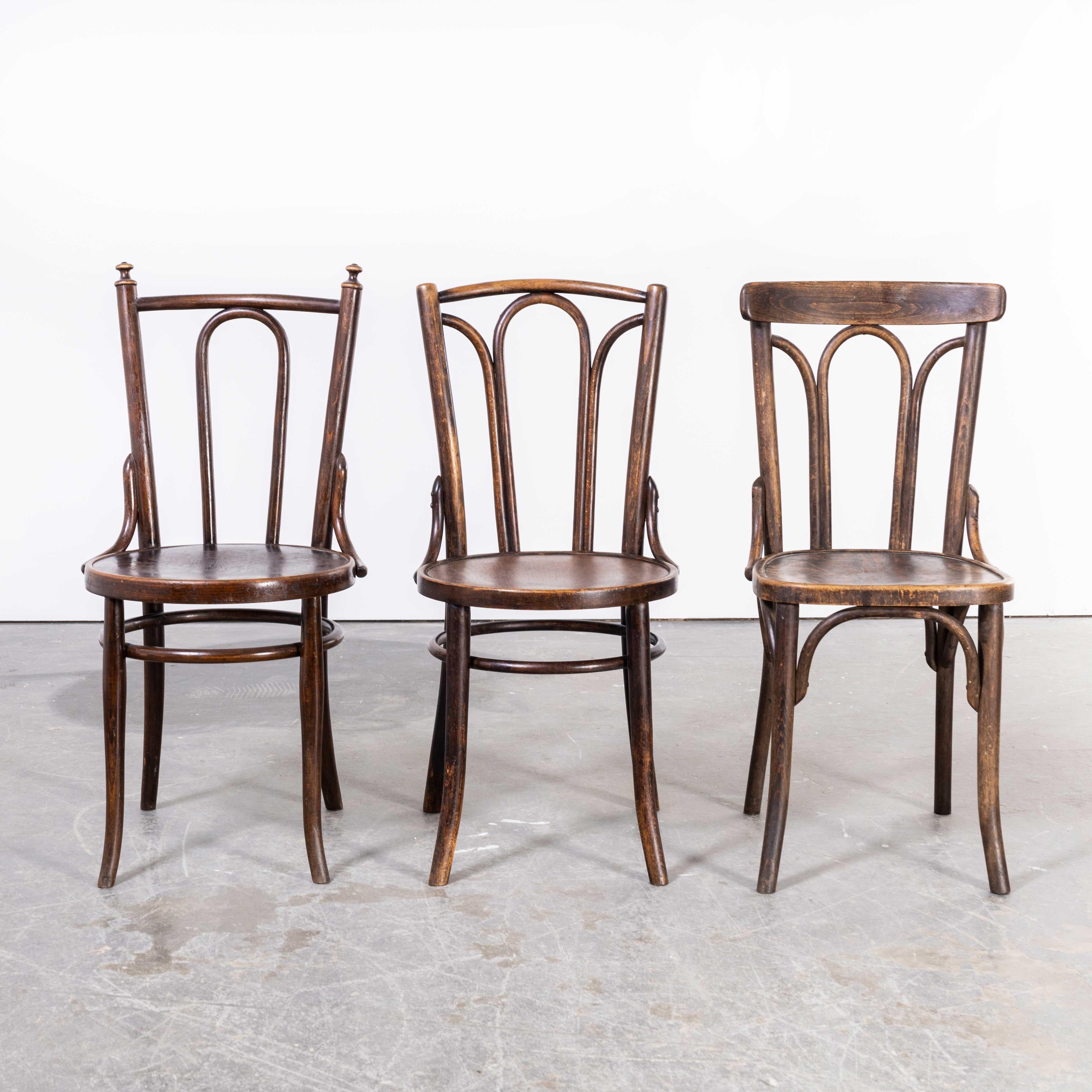1940's, Bentwood Debrecen Dining Chairs, Harlequin Set of Five In Good Condition In Hook, Hampshire
