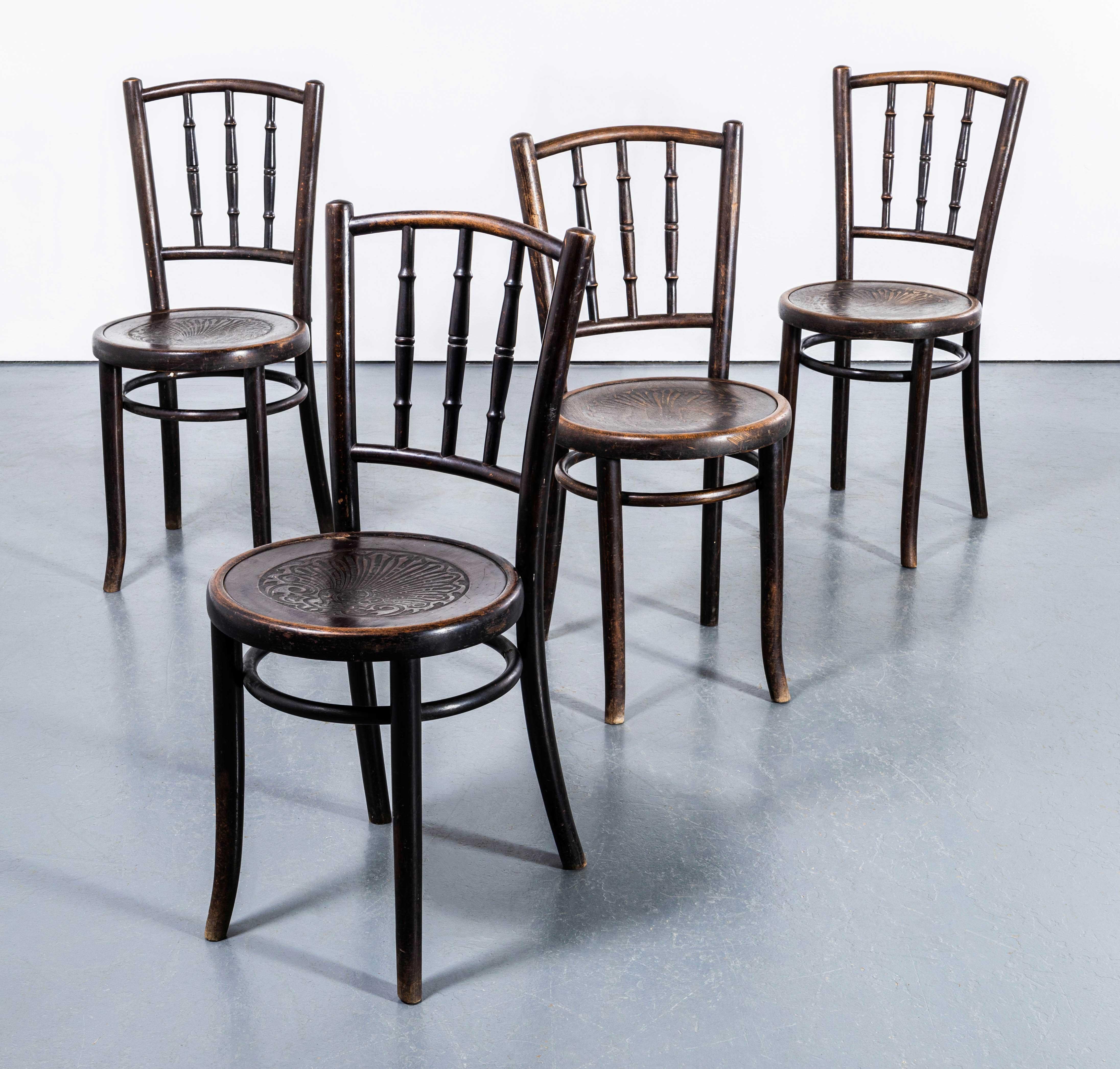 European 1940's Bentwood Debrecen Dining Chairs - Set Of Four