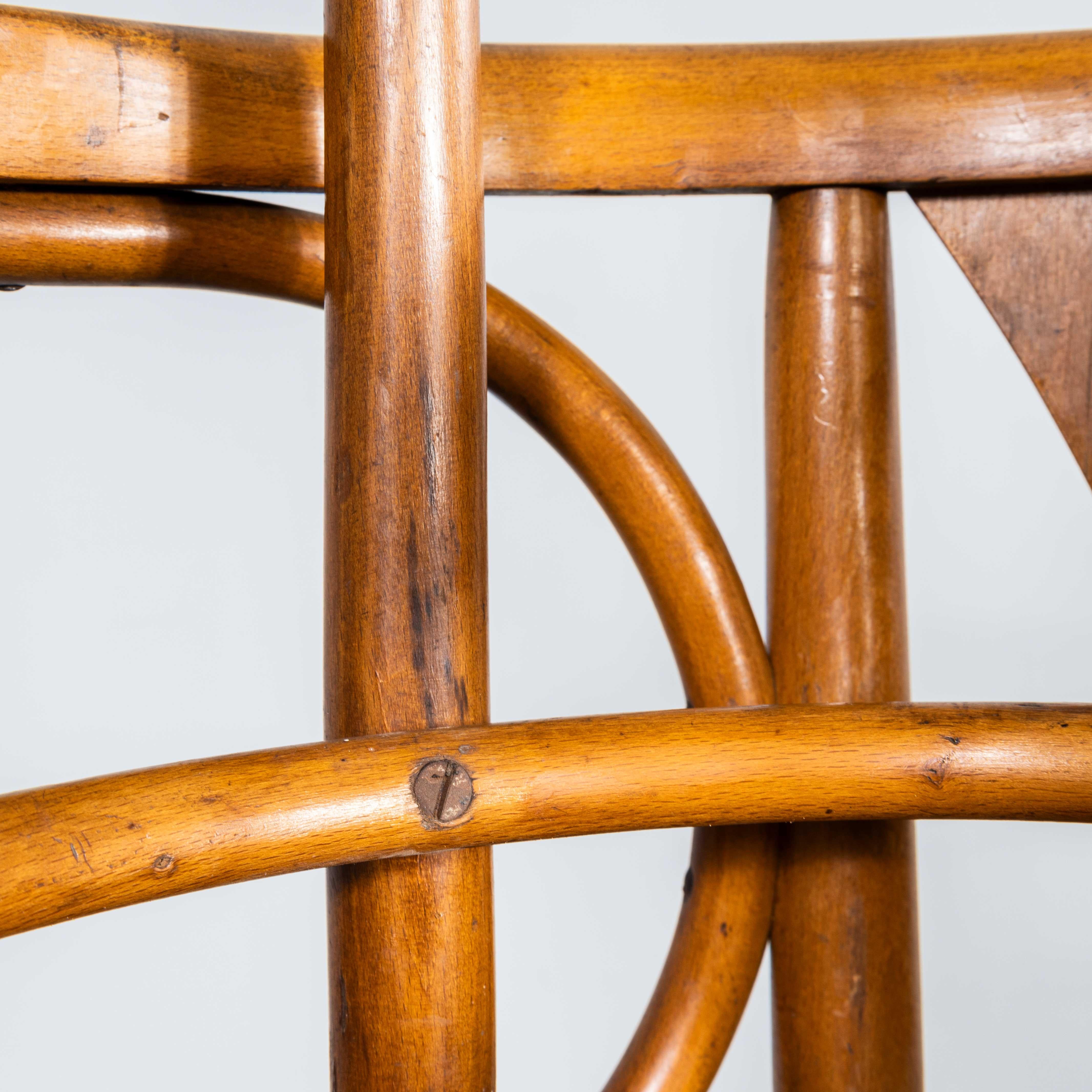 1940’s Bentwood Debrecen Fan Back Dining Chairs – Light Oak Pair For Sale 1