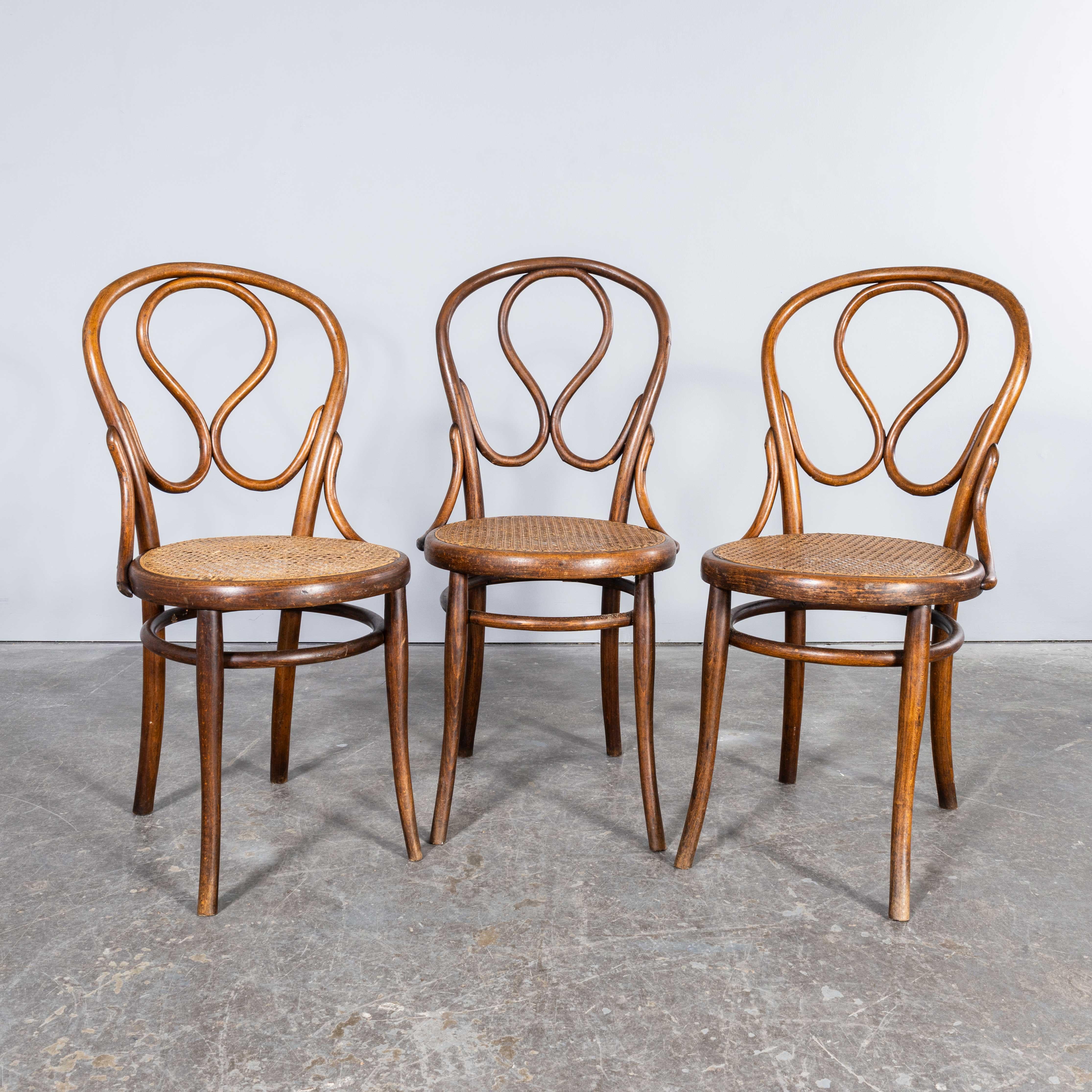 European 1940’s Bentwood Debrecen Hoop Dining Chairs - Set Of Three For Sale