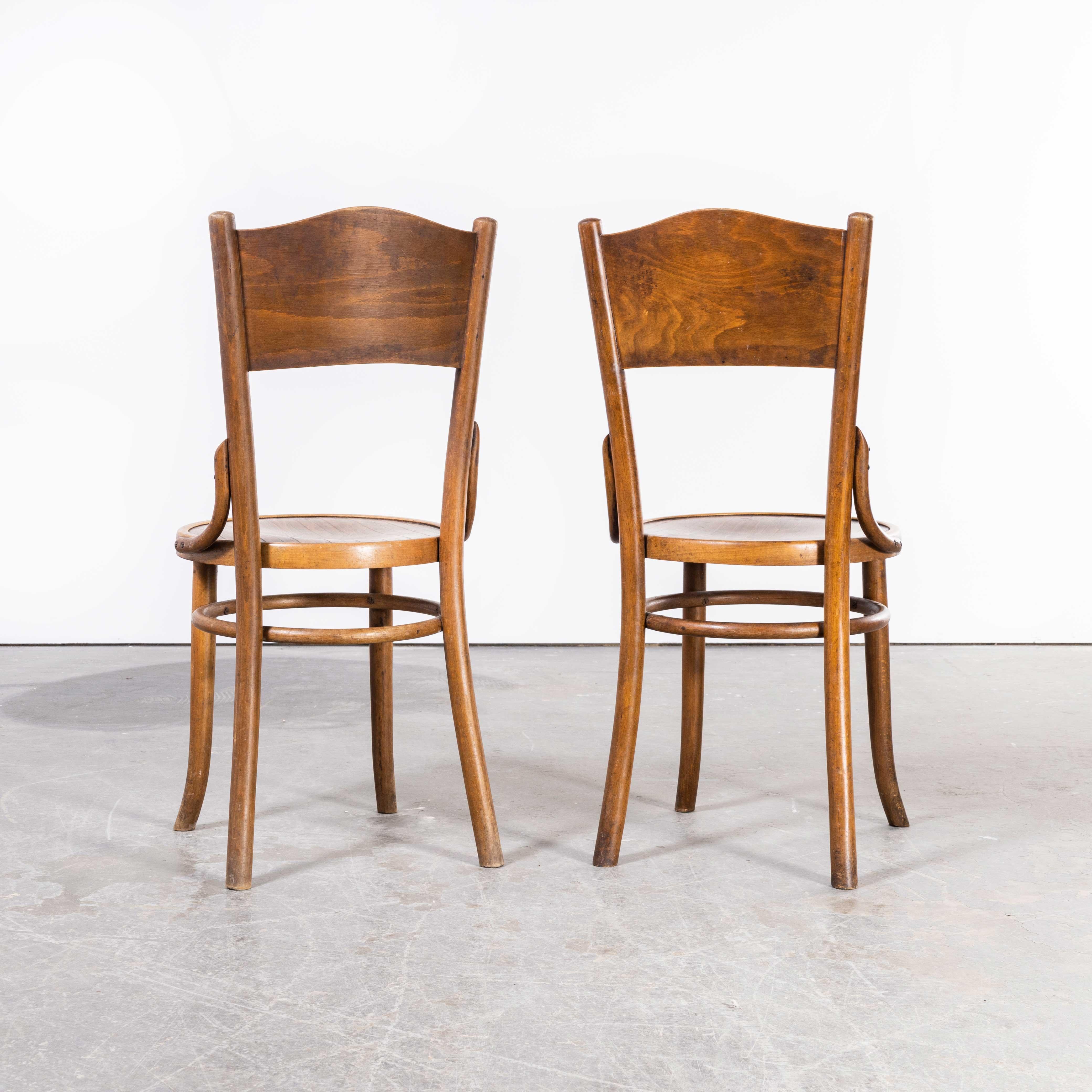1940's, Bentwood Debrecen Moustache Back Dining Chairs, Pair For Sale 5