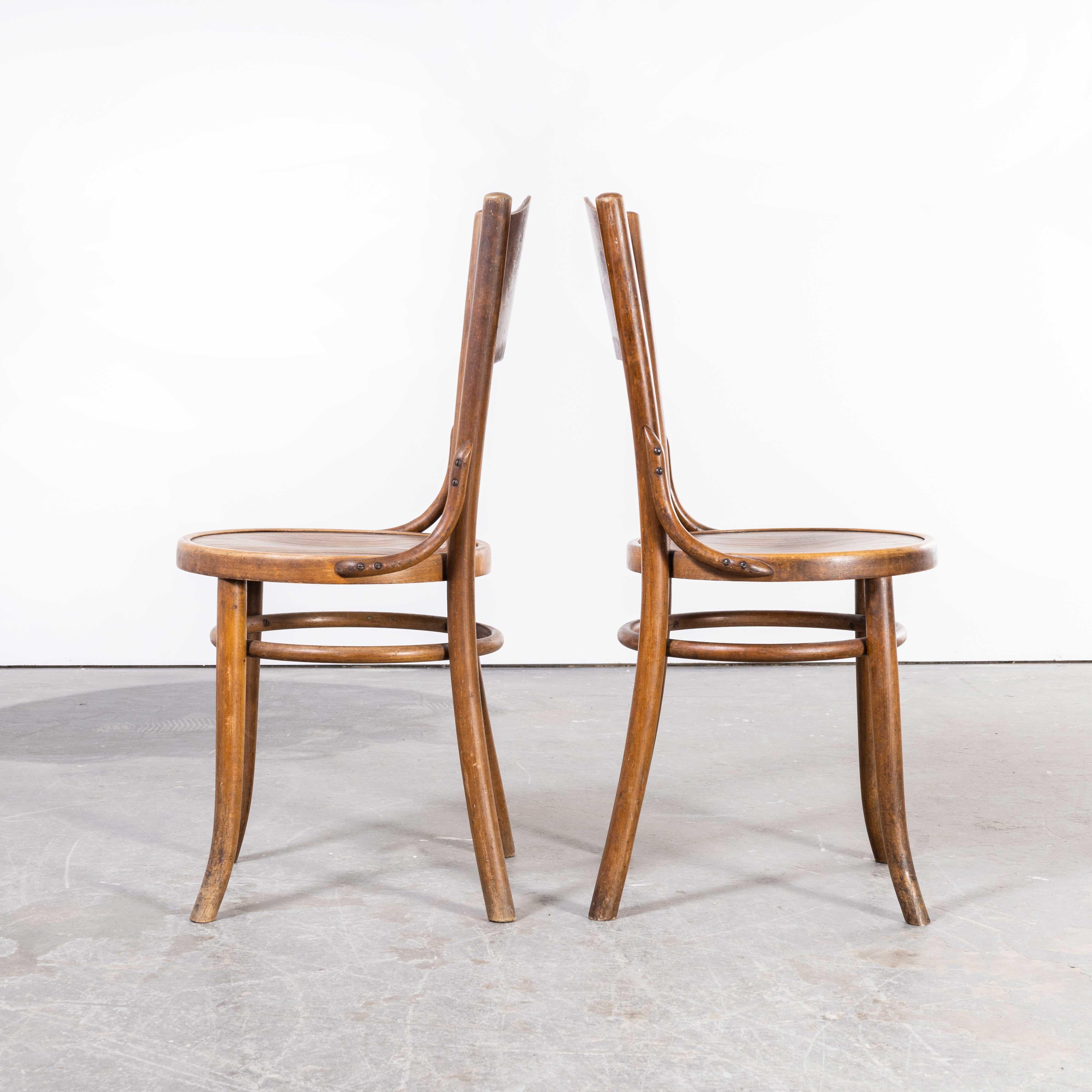1940's, Bentwood Debrecen Moustache Back Dining Chairs, Pair For Sale 6