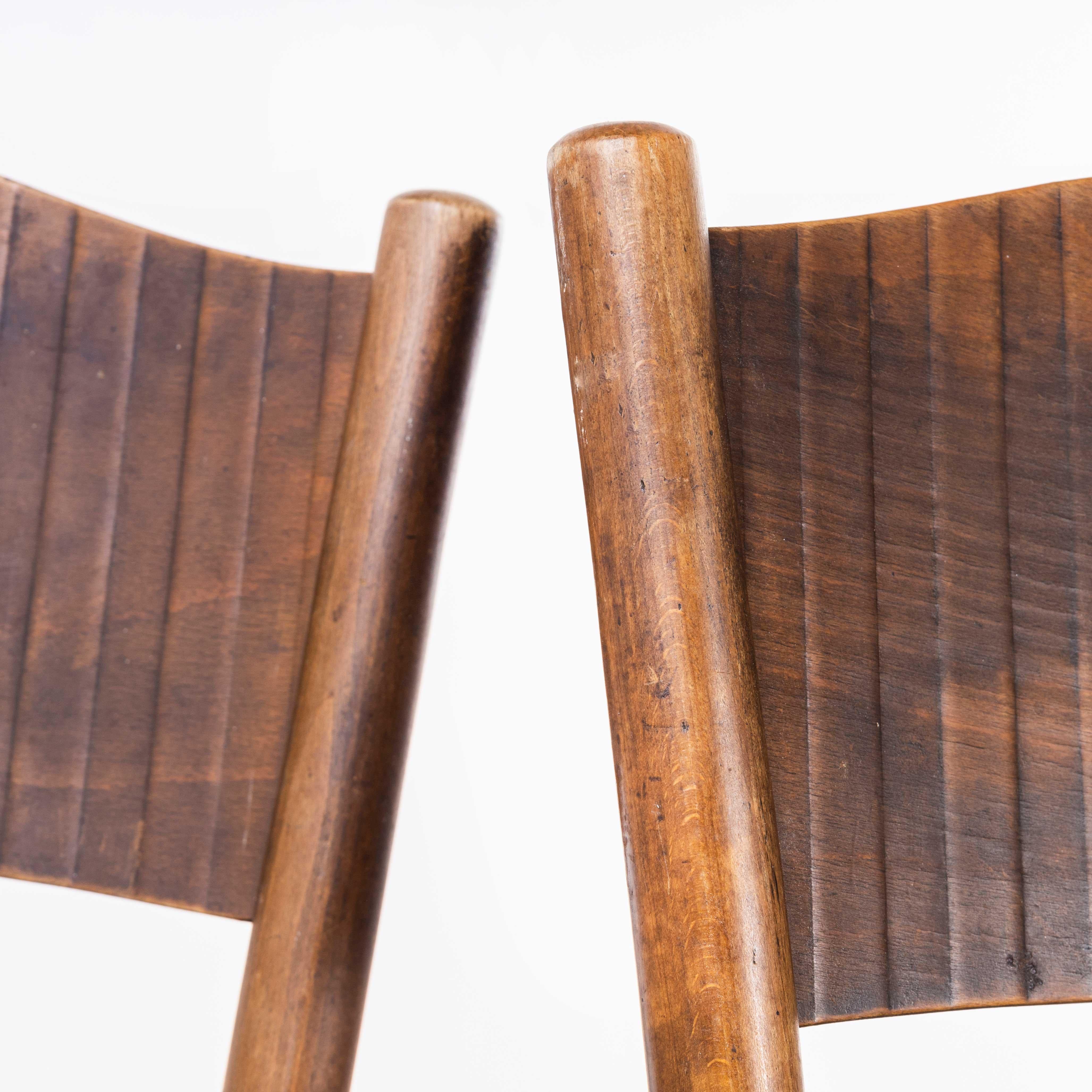 Mid-20th Century 1940's, Bentwood Debrecen Moustache Back Dining Chairs, Pair For Sale