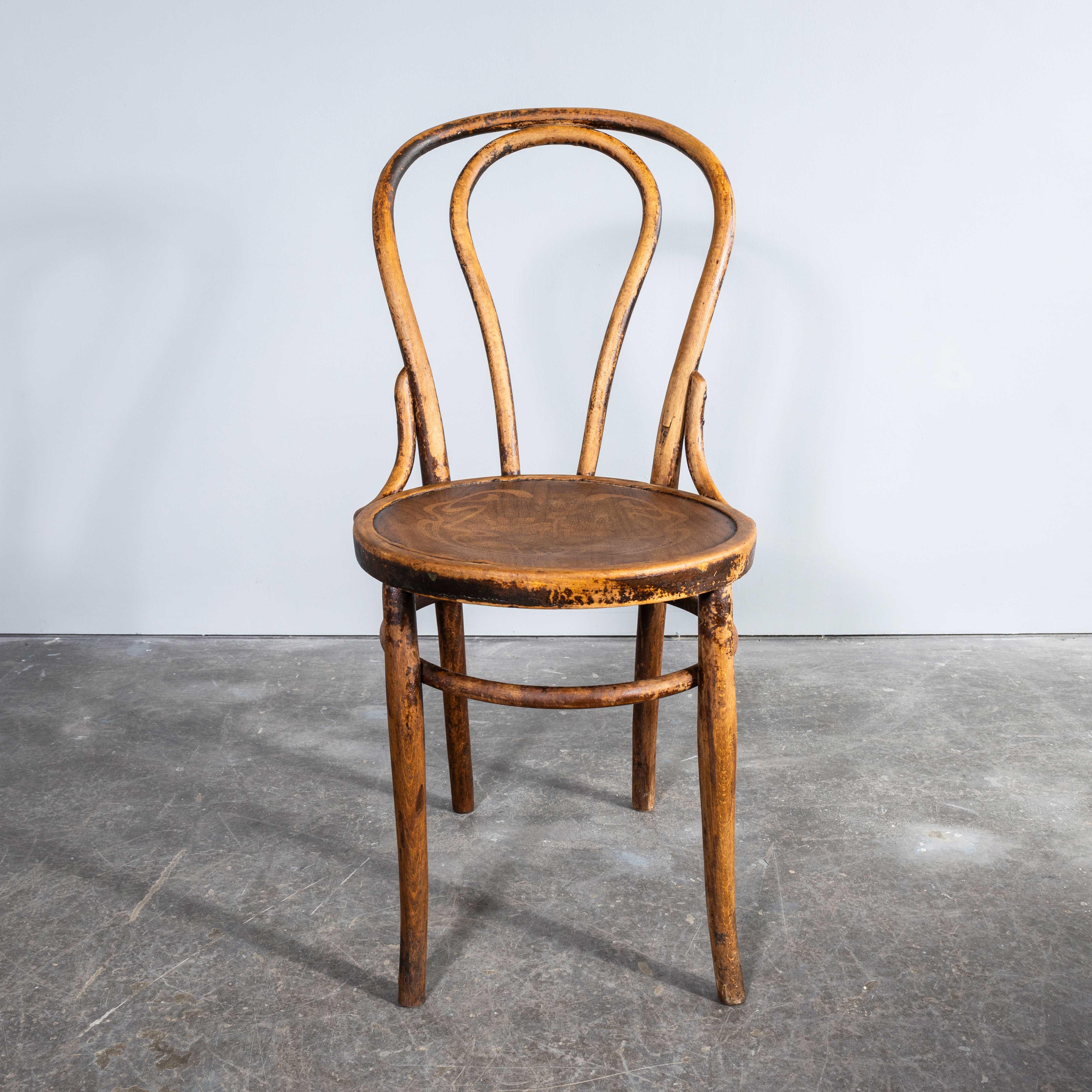 1940’s Bentwood Debrecen Single Hoop Dining Chairs - Pair 6