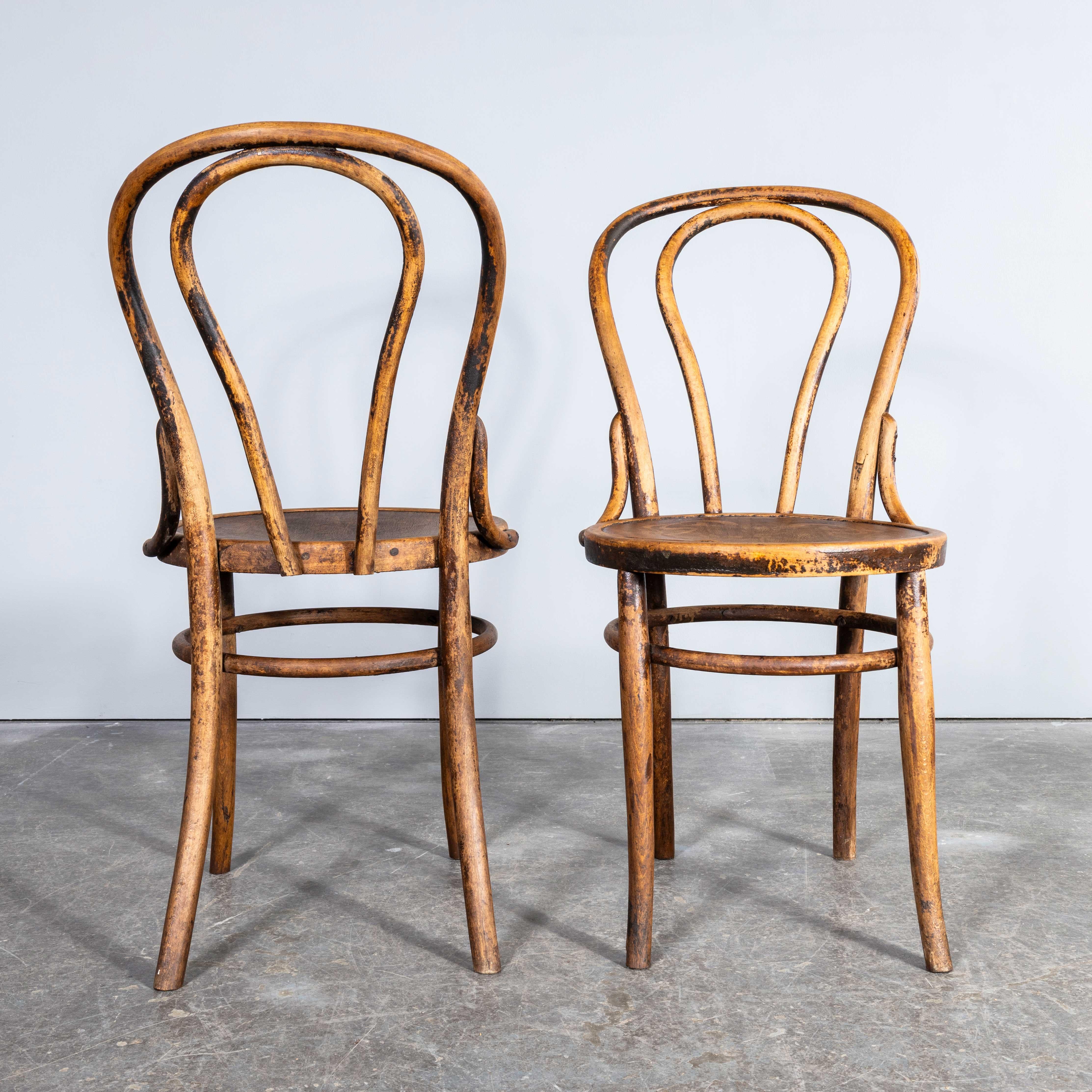 1940’s Bentwood Debrecen Single Hoop Dining Chairs - Pair In Good Condition In Hook, Hampshire