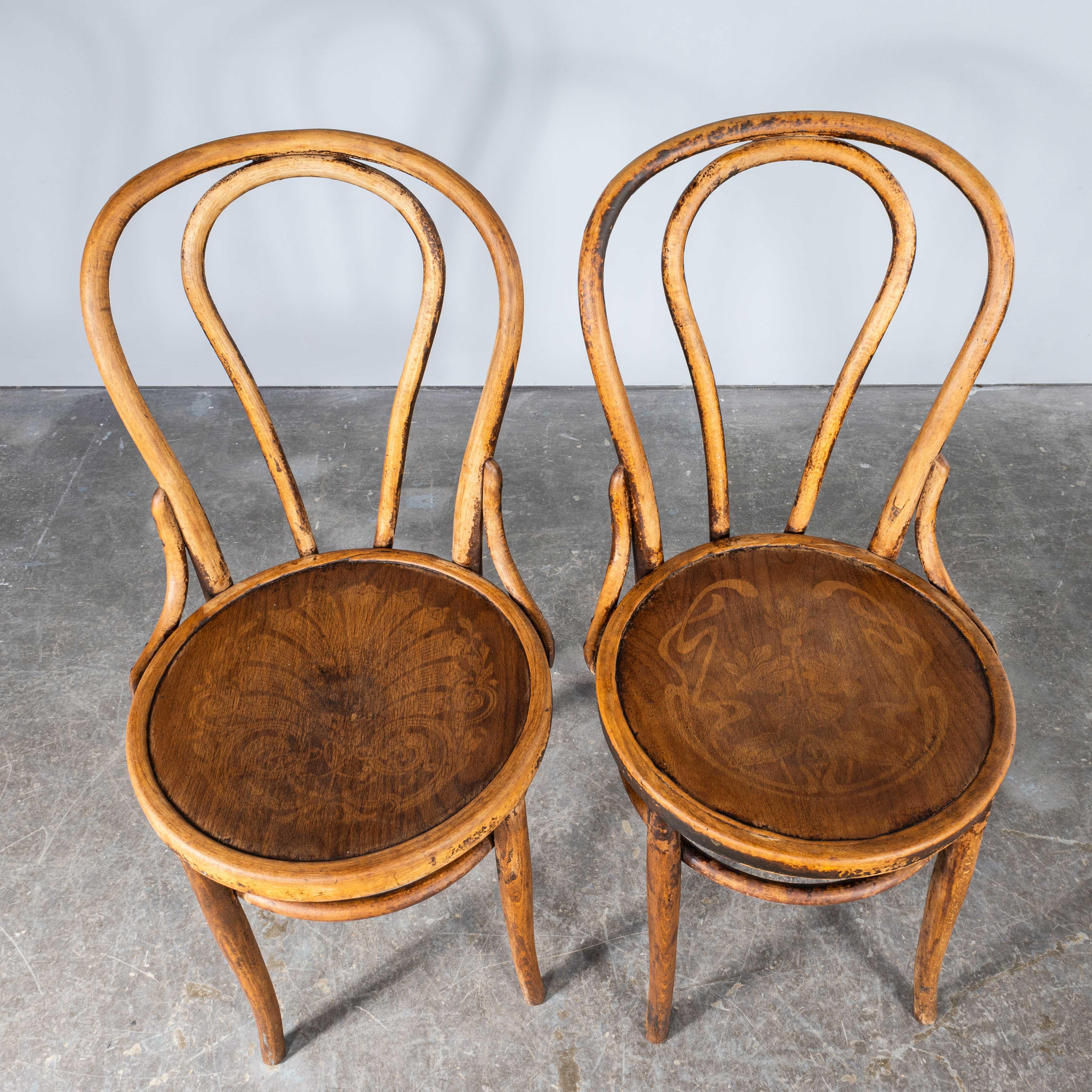 1940’s Bentwood Debrecen Single Hoop Dining Chairs - Pair 1