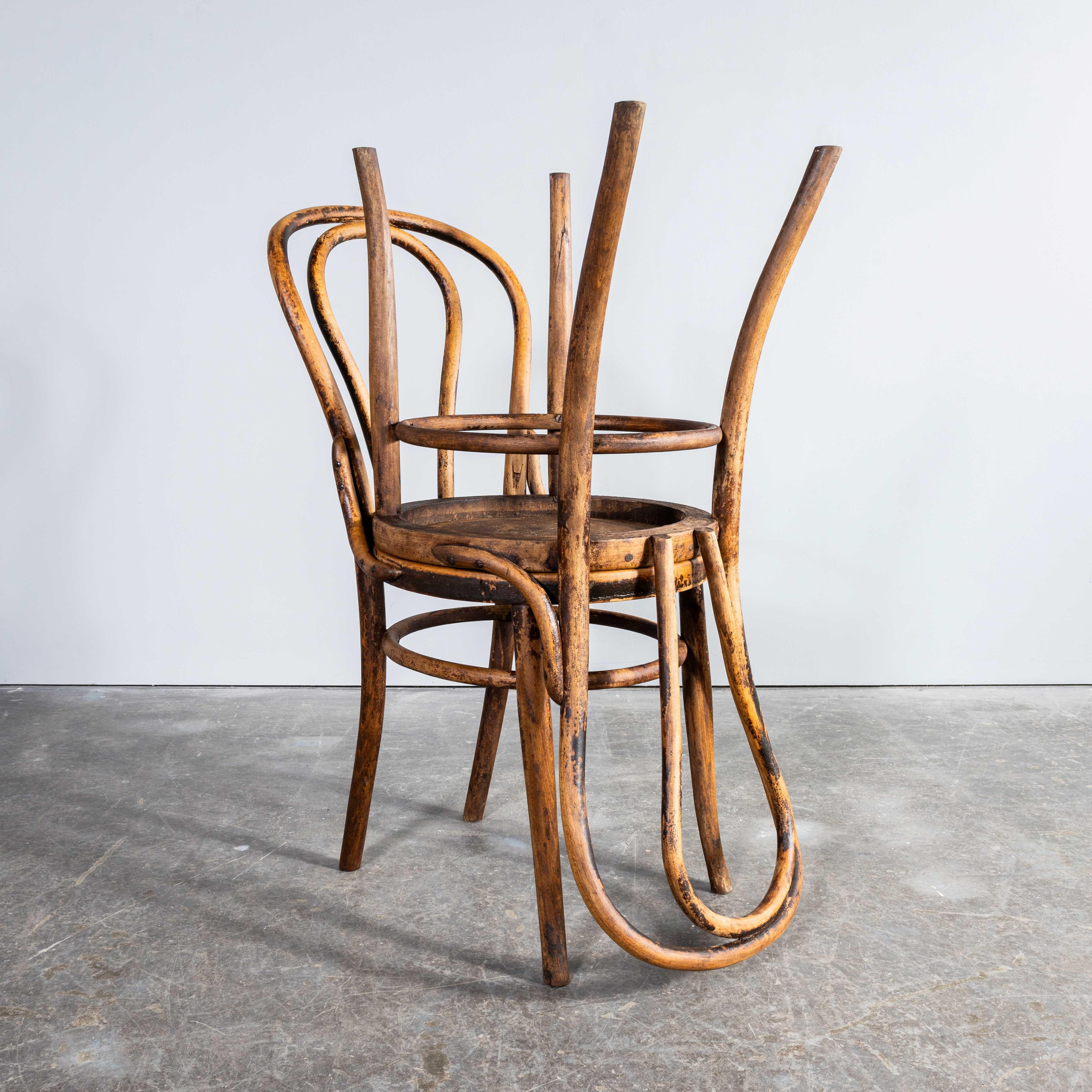 1940’s Bentwood Debrecen Single Hoop Dining Chairs - Pair 4