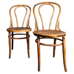 1940’s Bentwood Debrecen Single Hoop Dining Chairs - Pair