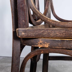 1940’s Bentwood Debrecen Sturdy Ladder Back Dining Chairs – Set Of Three