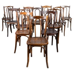 1940's Bentwood Debrecen Thonet Classic Back Dining Chairs - Set Of Twelve