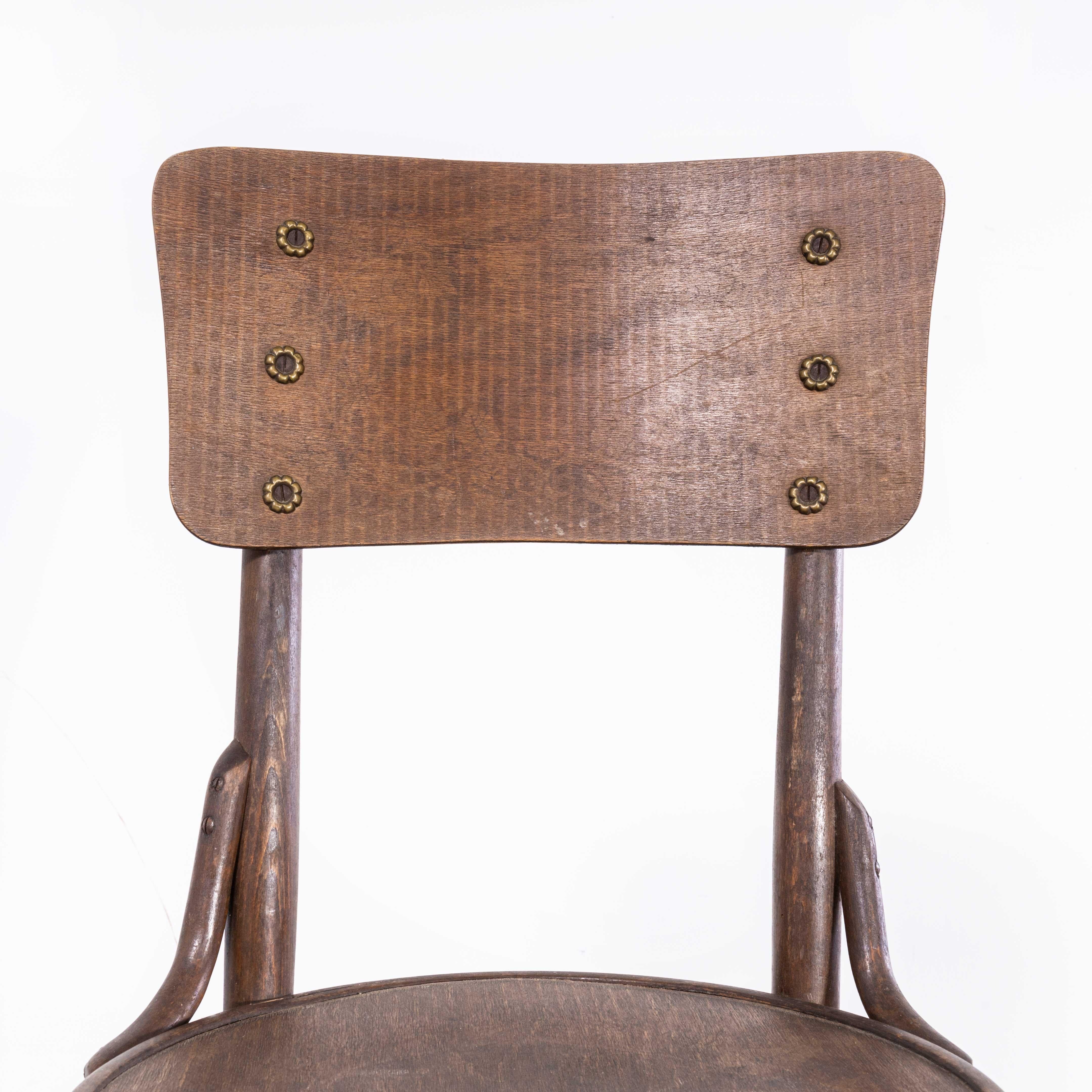 1940s Bentwood Debrecen Walnut Dining Chair 1