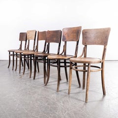 1940’s Bentwood Debrecen Walnut Dining Chairs – Harlequin Set Of Six