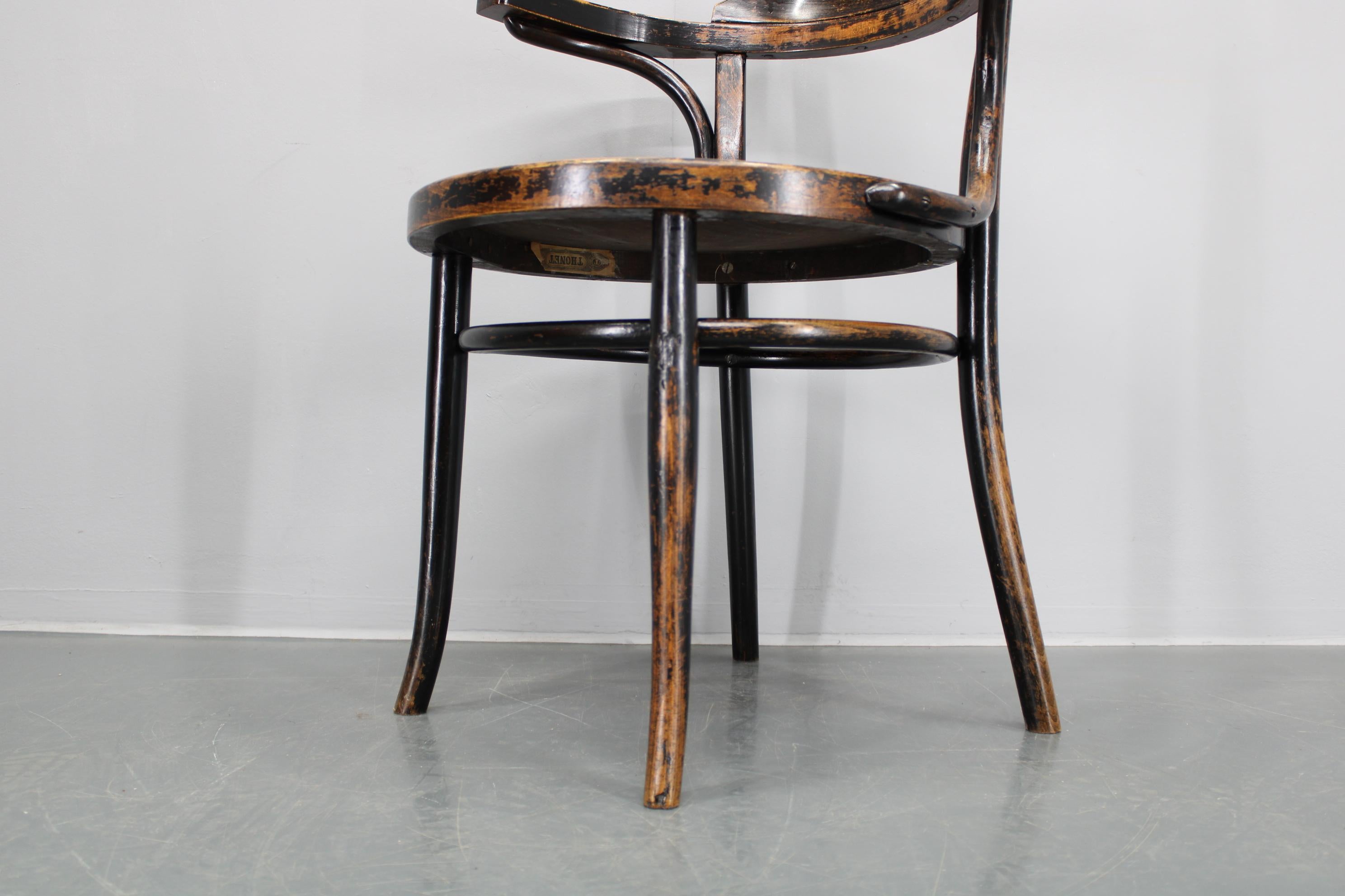1940s Bentwood Office or Side Chair, Czechoslovakia For Sale 5