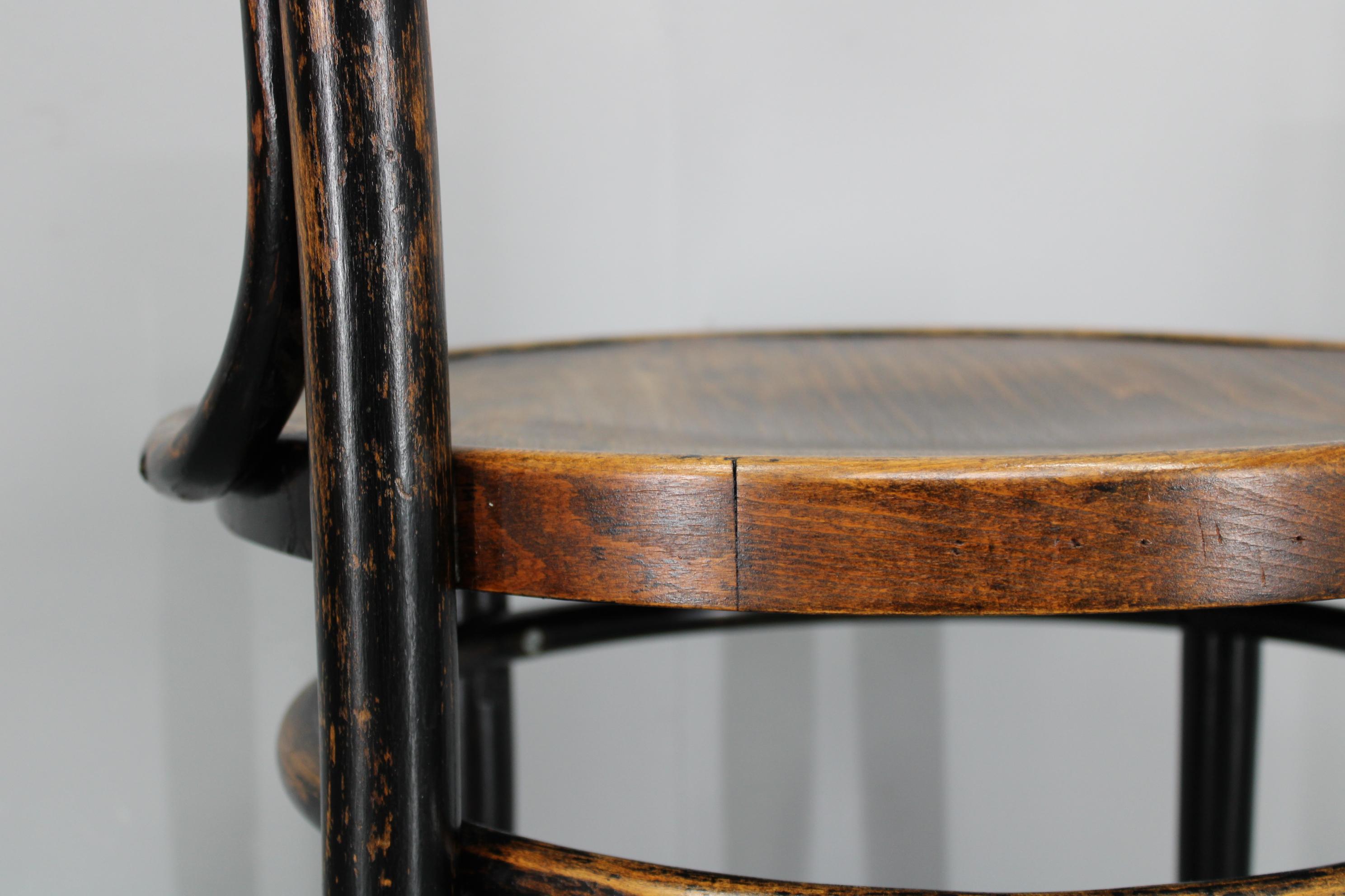 1940s Bentwood Office or Side Chair, Czechoslovakia For Sale 9