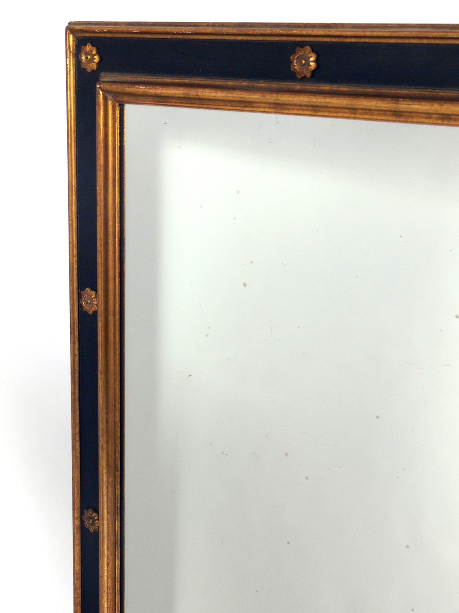 1940s Black And Gold Mirror