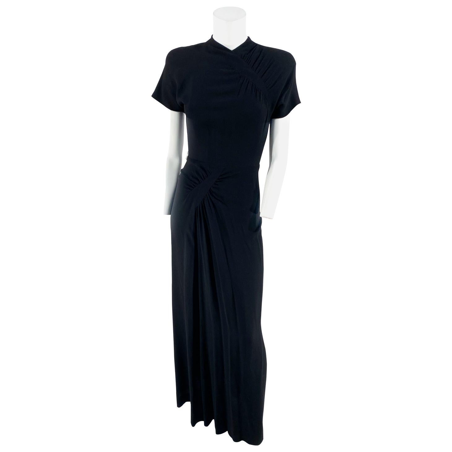 crepe evening gowns