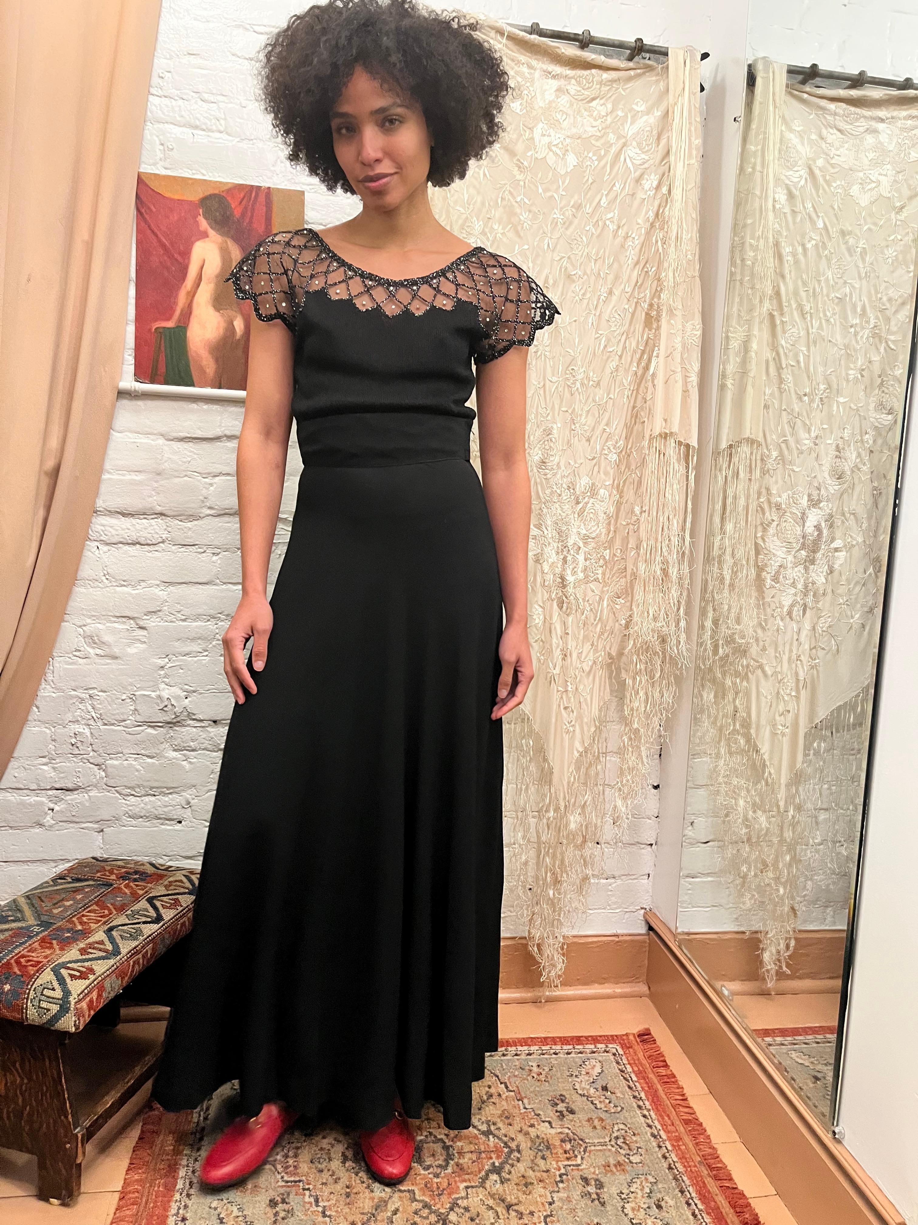 1940's Black Top In Good Condition For Sale In New York, NY