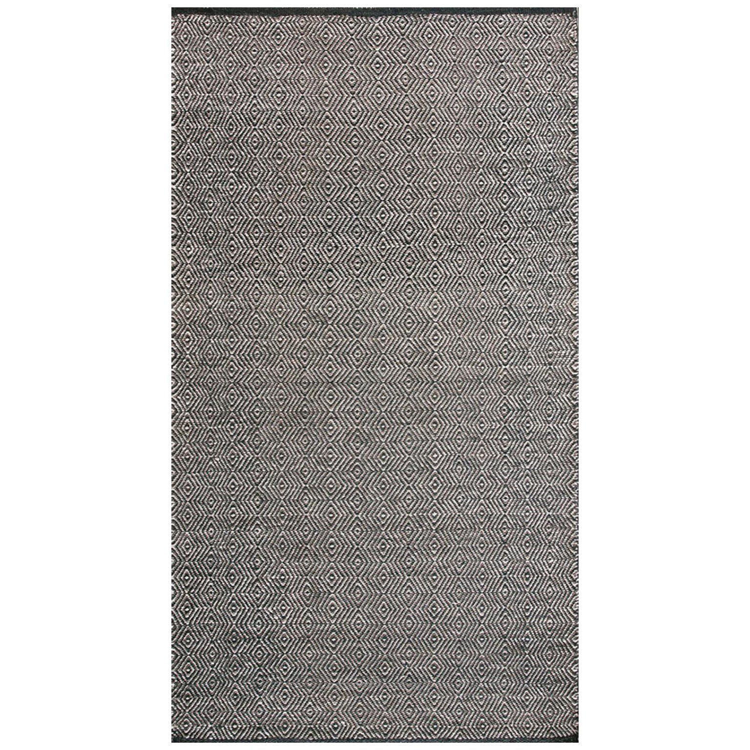 1940s Black-White Diamond American Navajo Twill Saddle Blanket 3
 x 5
6" Carpet For Sale