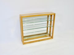 1940s Blonde Wood with Glass Collectors Showcase