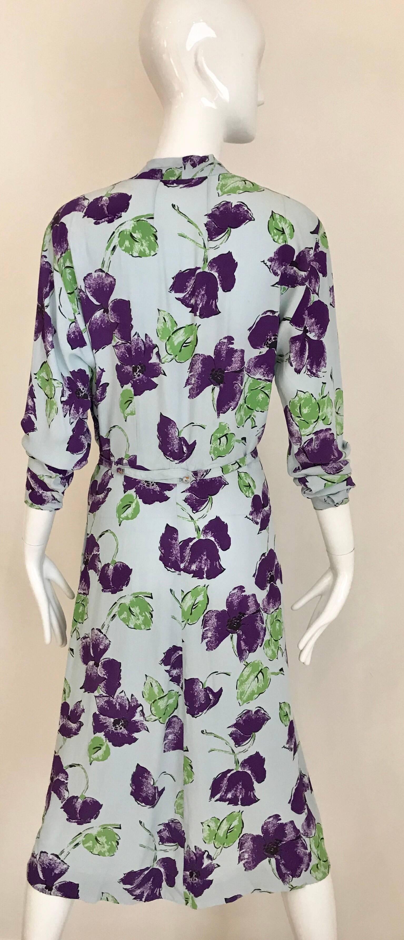 rayon floral dress