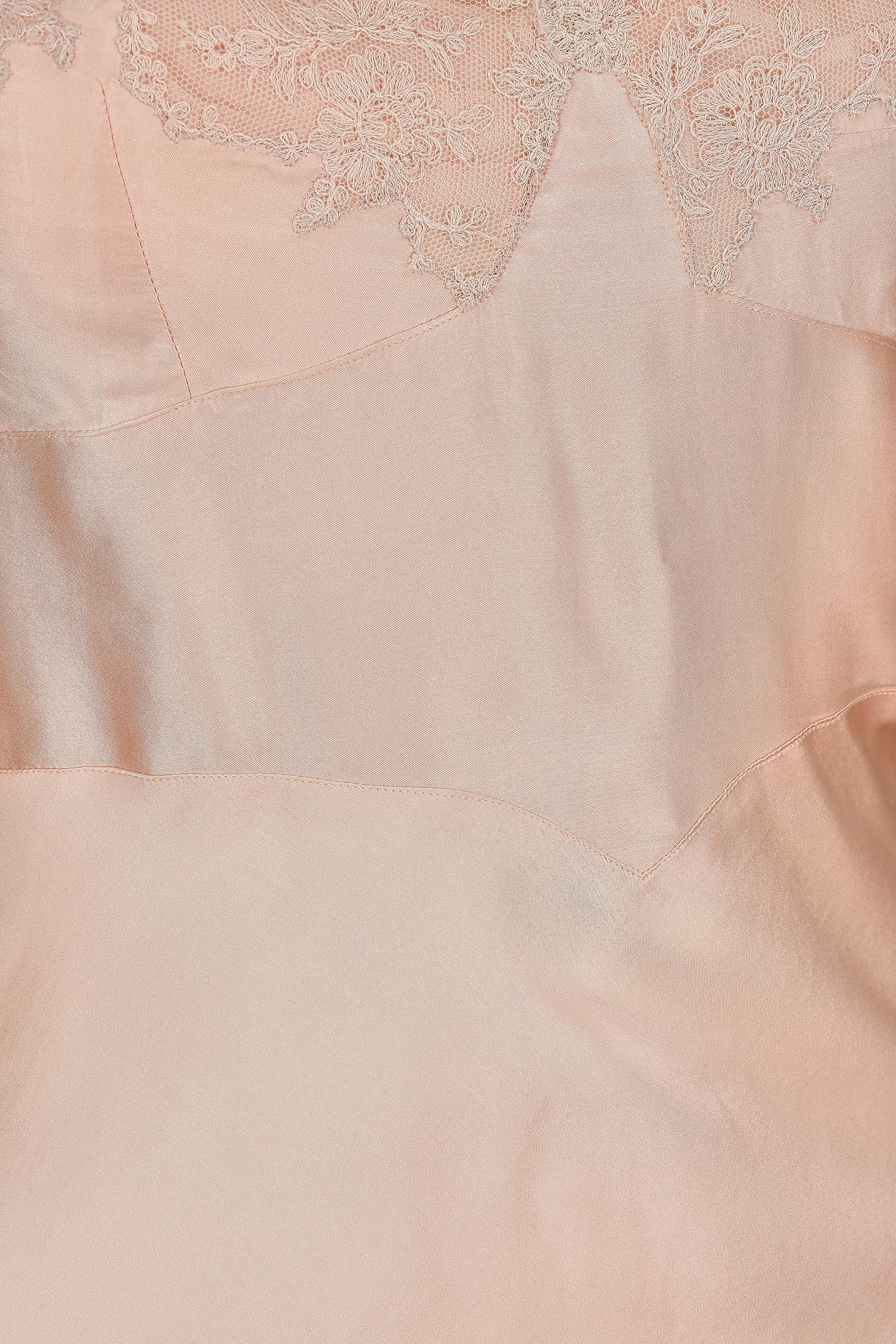 pink lace slip dress