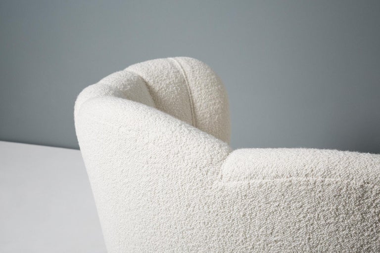 1940s Boucle Wool Danish Loveseat at 1stDibs