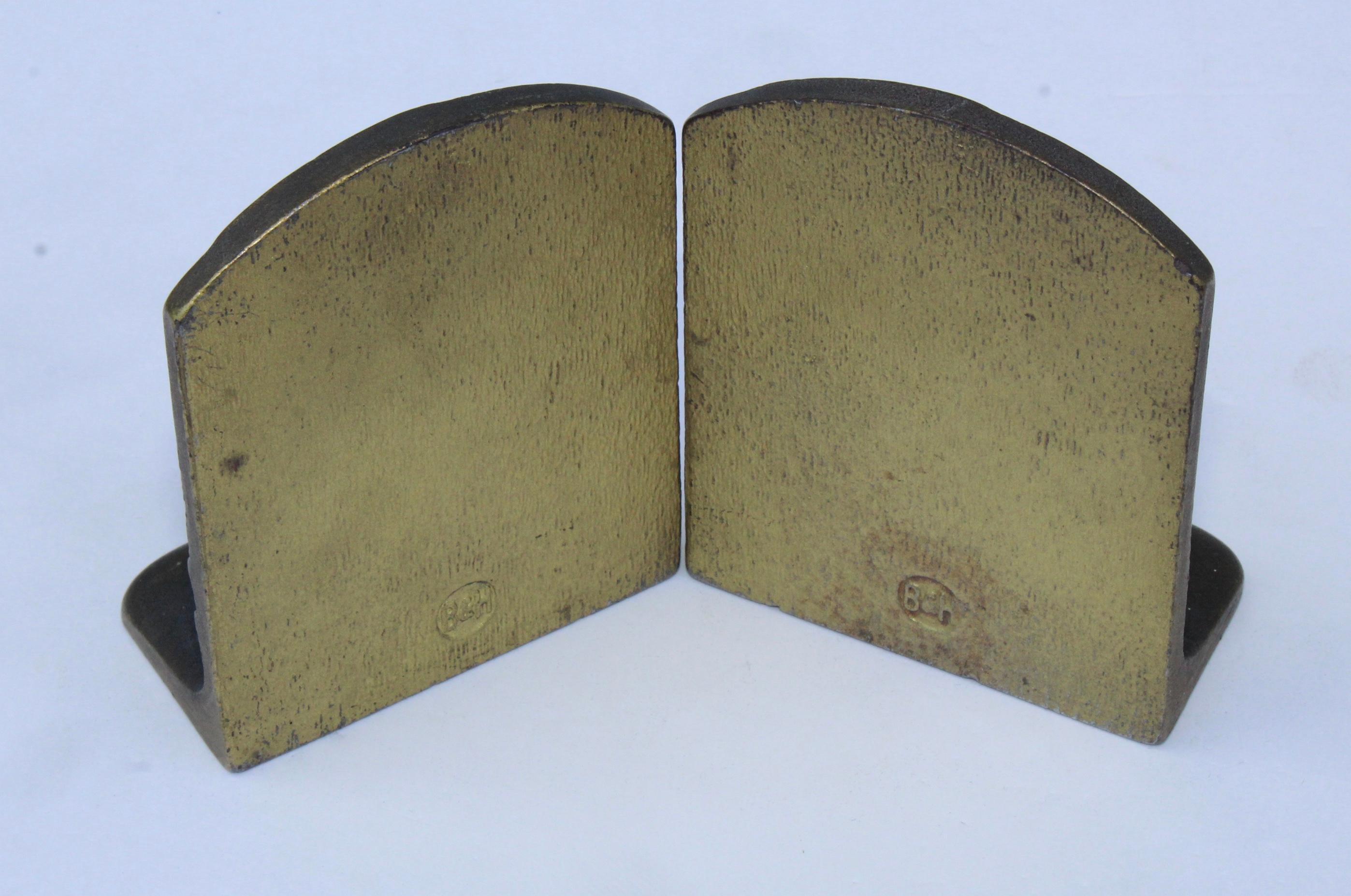 1940s Bradley & Hubbard Bookends In Good Condition In New York, NY