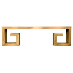 Elemento architettonico a chiave greca in ottone degli anni '40