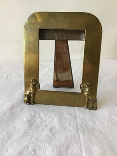 1940s Brass Greyhound Dog Frame