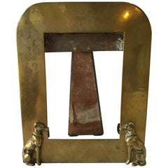 1940s Brass Greyhound Dog Frame