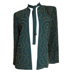 1940er Jahre Jacke mit Messing Nieten