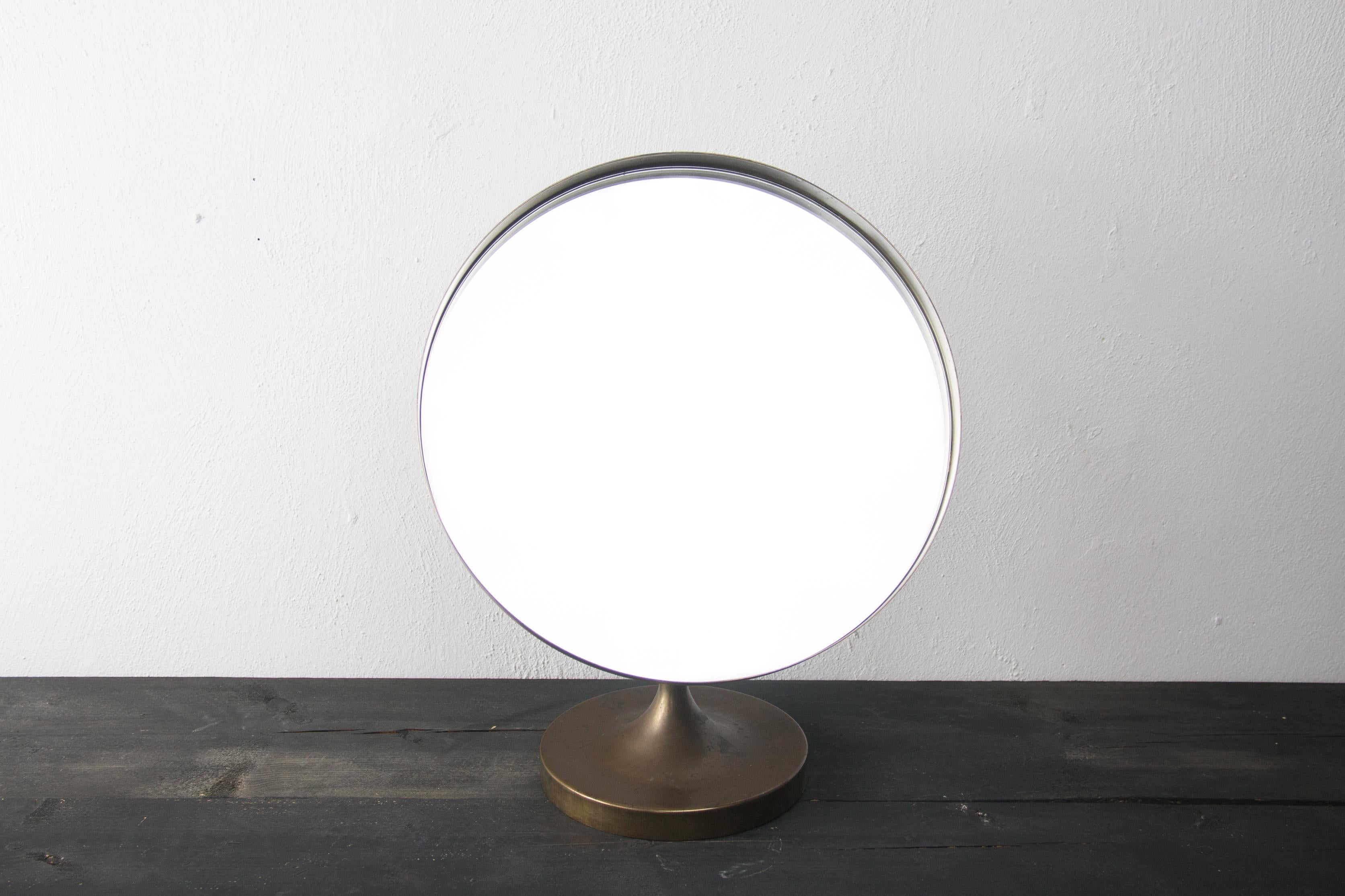 Scandinavian Modern 1940s, Bronce Table Mirror from Sweden Attributed to Josef Frank For Sale
