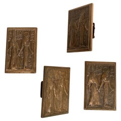 1940's Bronze "Egyptian Style" Door Handle