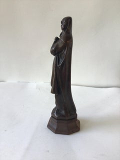 1940s Bronze Sculpture of a Nun