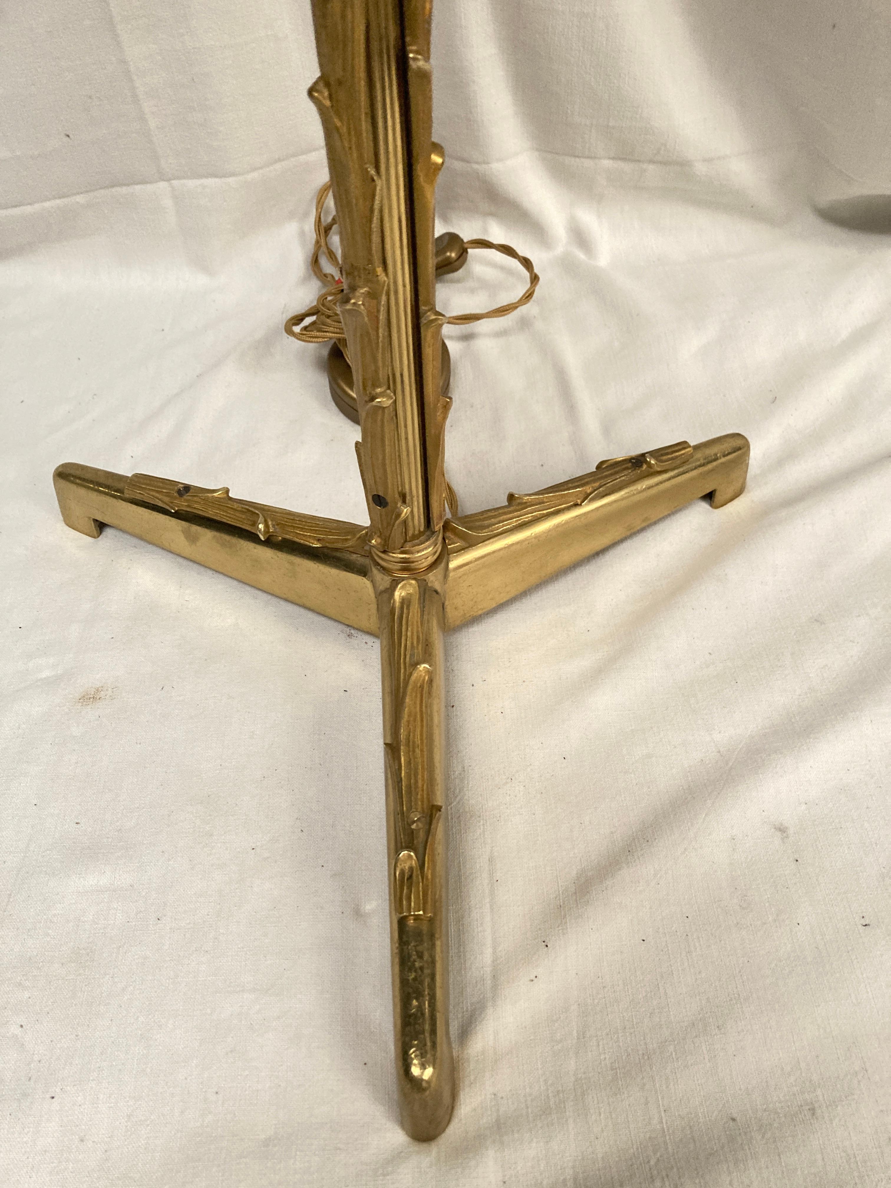 Lámpara de sobremesa de bronce de 1940 de Maison Baguès en venta 4