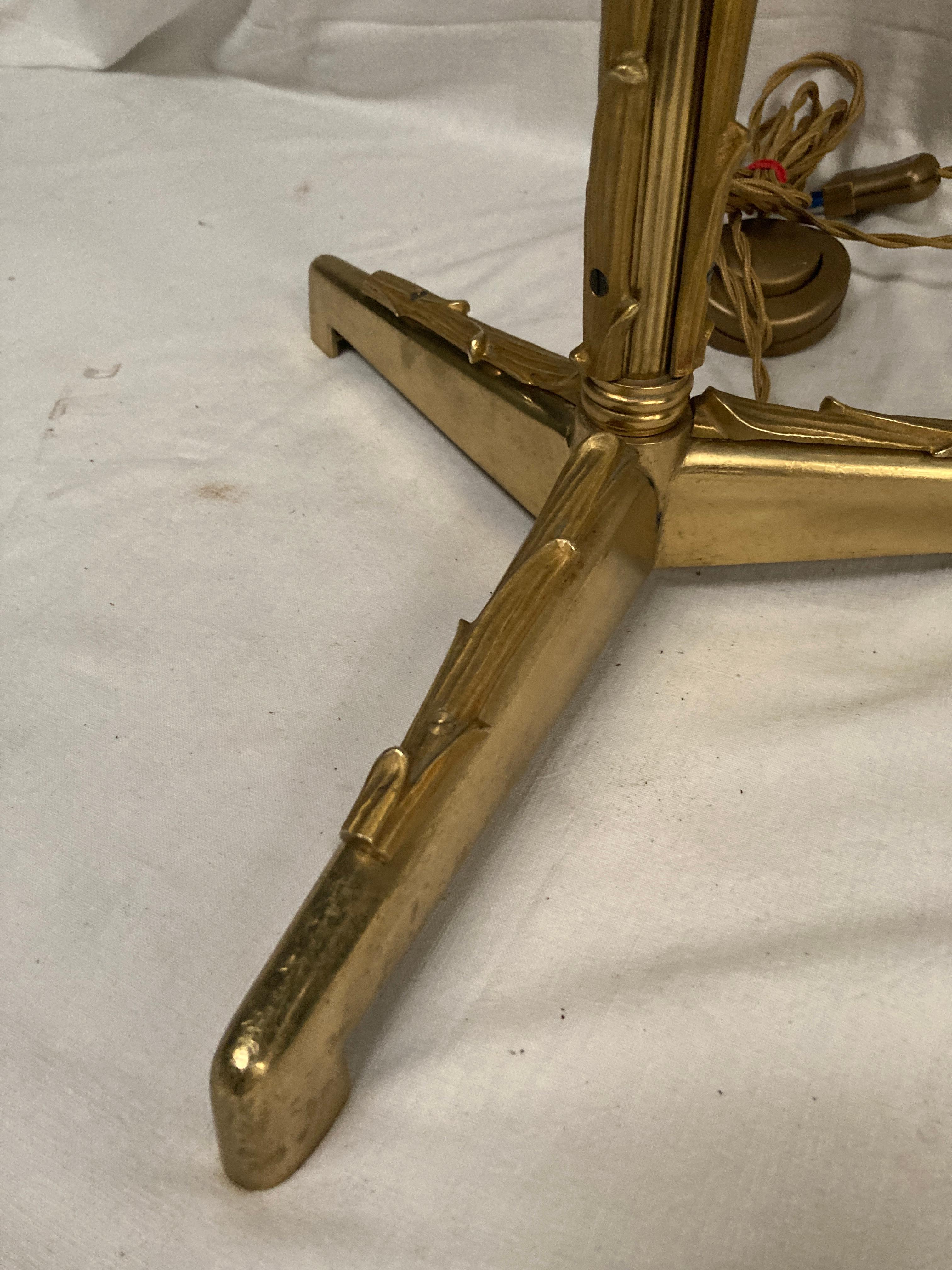 Lámpara de sobremesa de bronce de 1940 de Maison Baguès en Bueno estado para la venta en Bois-Colombes, FR