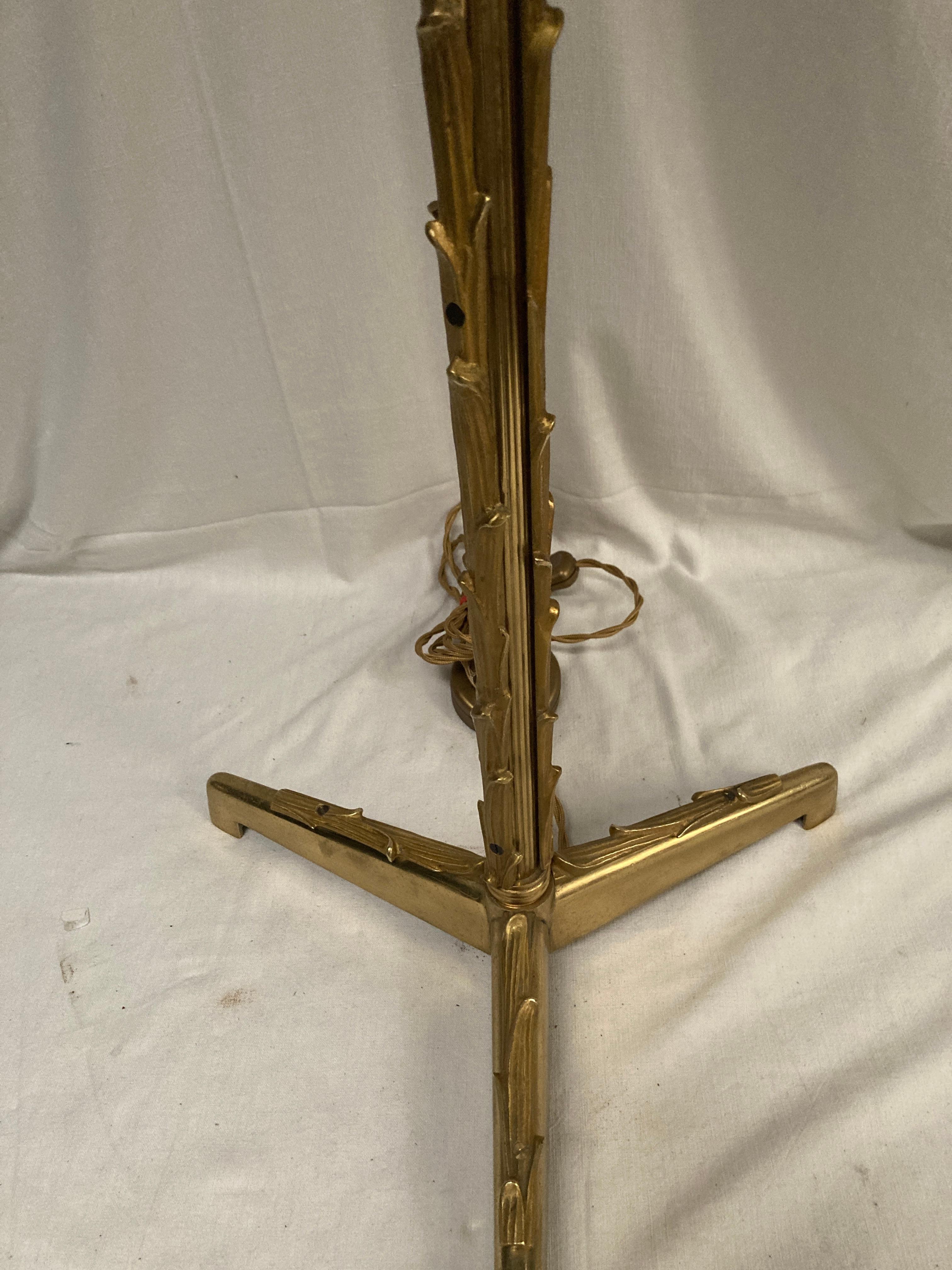 Lámpara de sobremesa de bronce de 1940 de Maison Baguès en venta 3