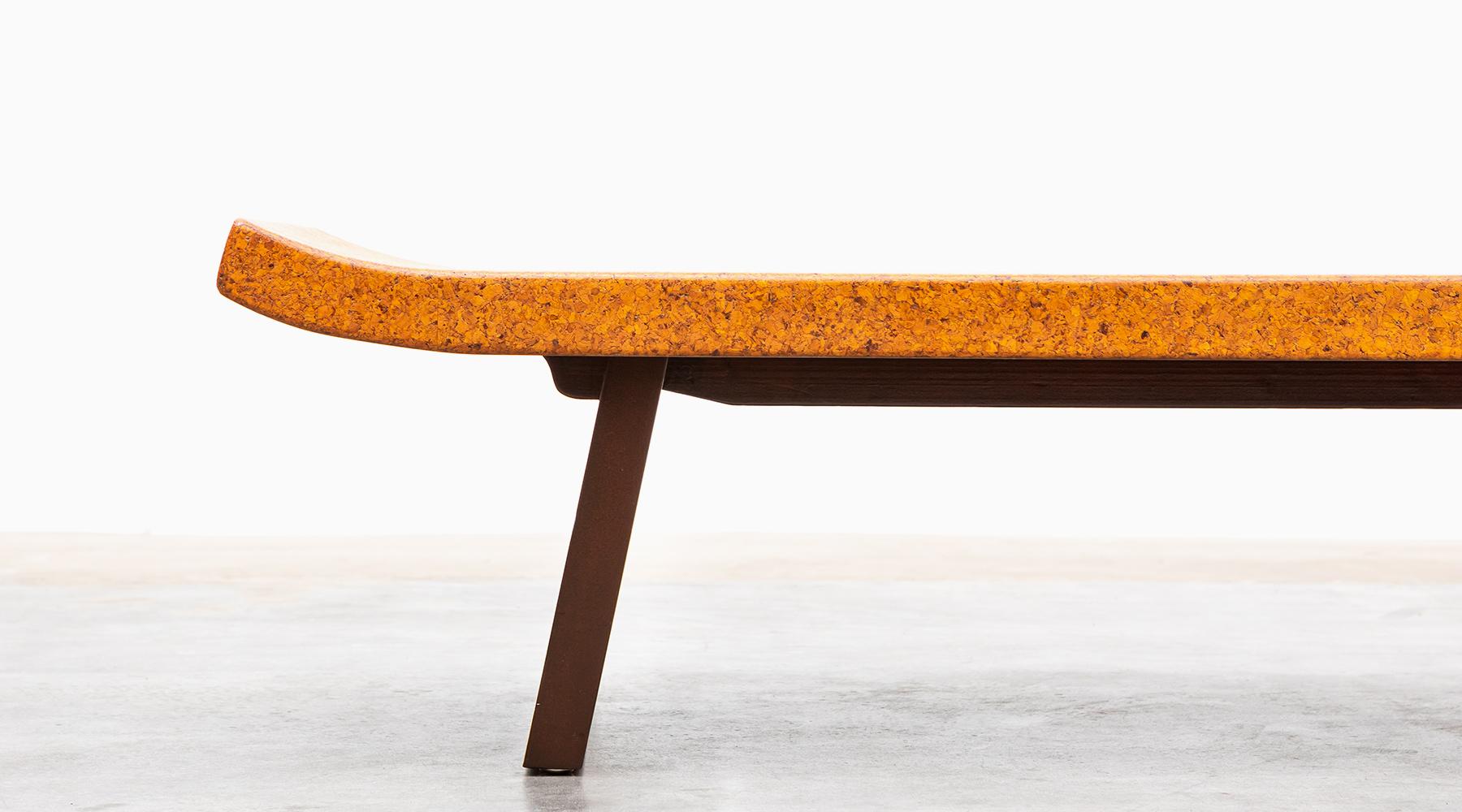 Mid-20th Century 1940s Brown Cork and Mahogany Coffee Table by Paul Frankl 'b'