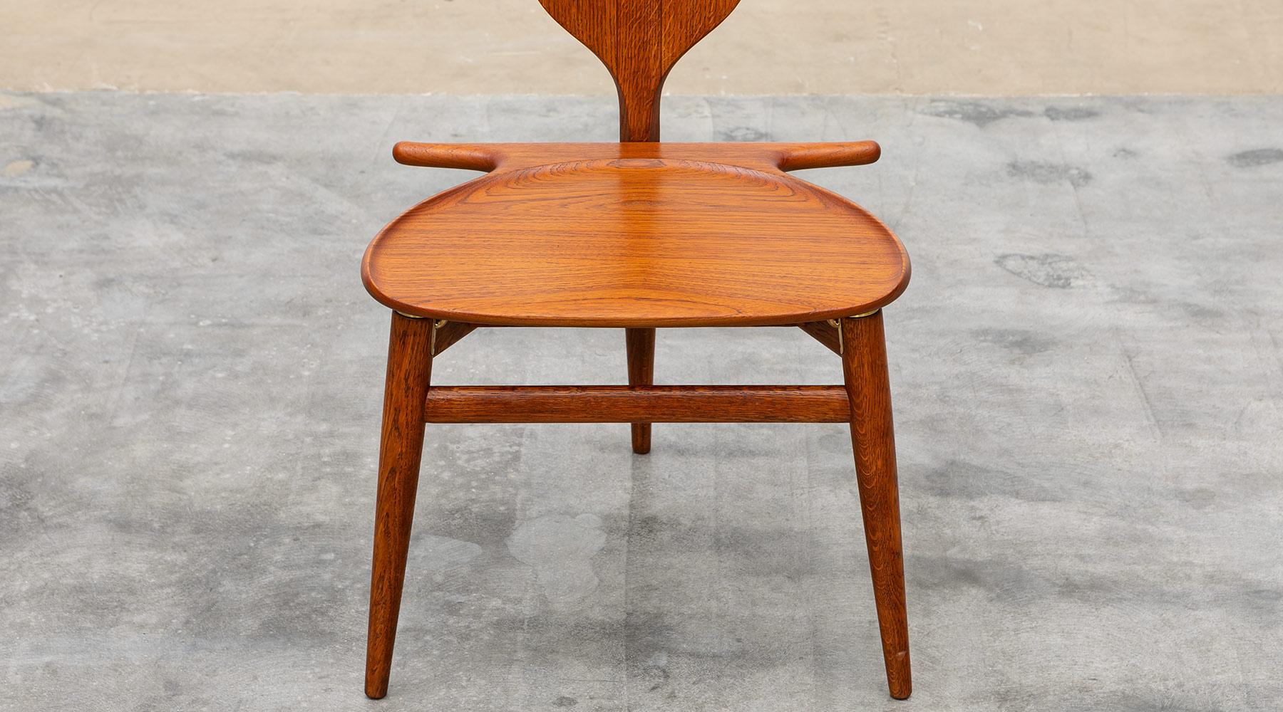 Mid-20th Century 1950s Brown Oak and Teak Valet Chair by Hans Wegner 'b'