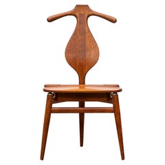 1950s Brown Oak and Teak Valet Chair by Hans Wegner 'b'