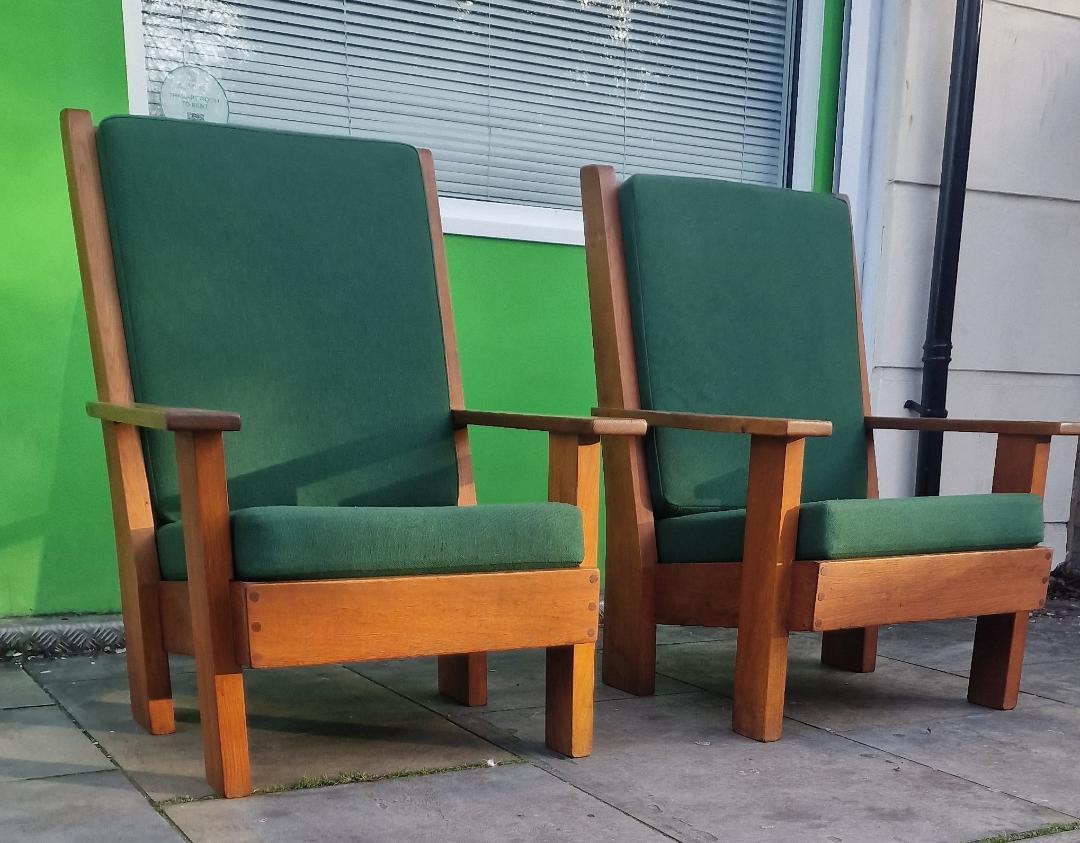 Mid-Century moderno Poltrone francesi brutaliste degli anni '40 in vendita