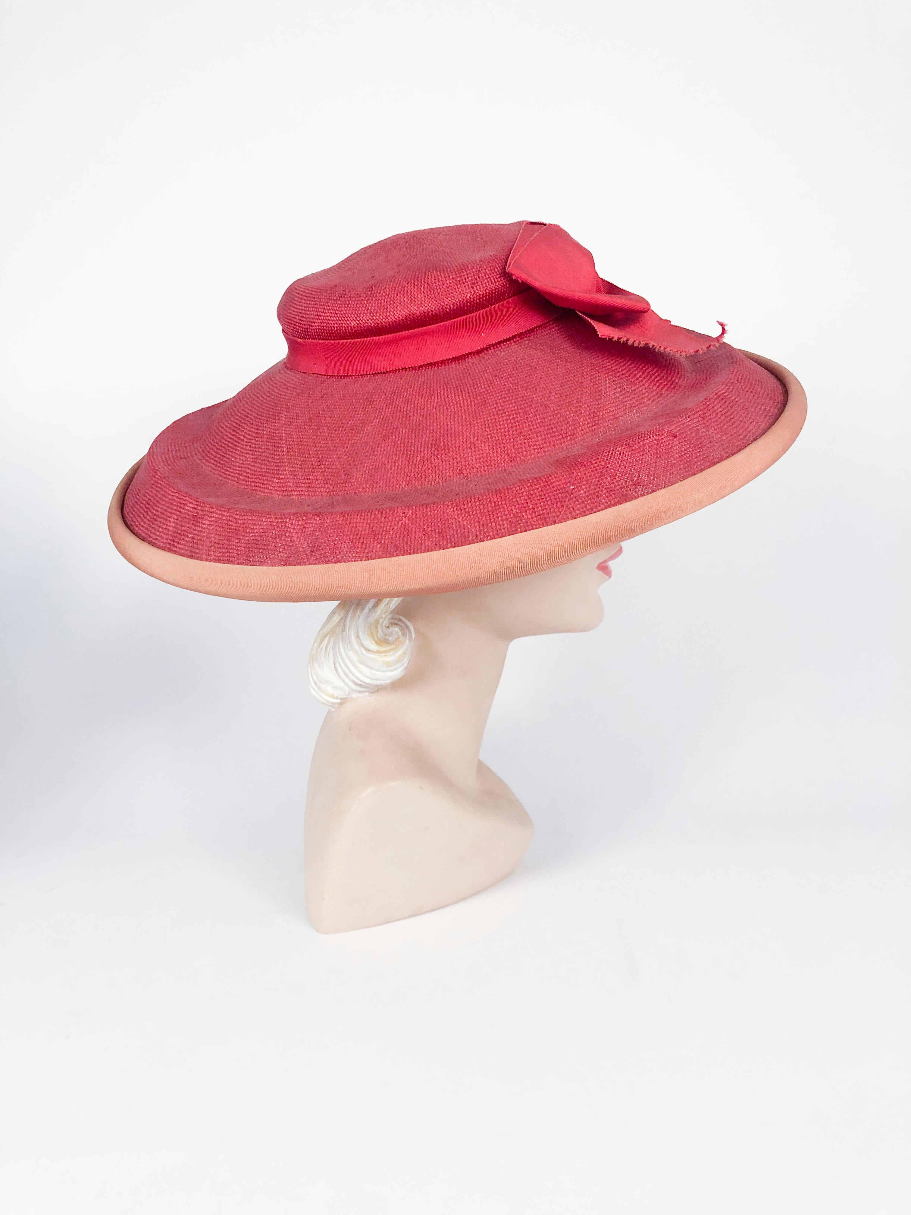 picture hat 1940s