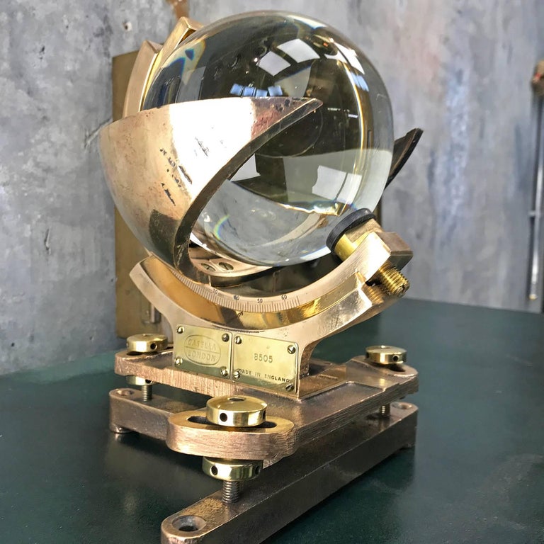 1940s Campbell Stokes British Cast Bronze, Brass and Glass Sunshine ...