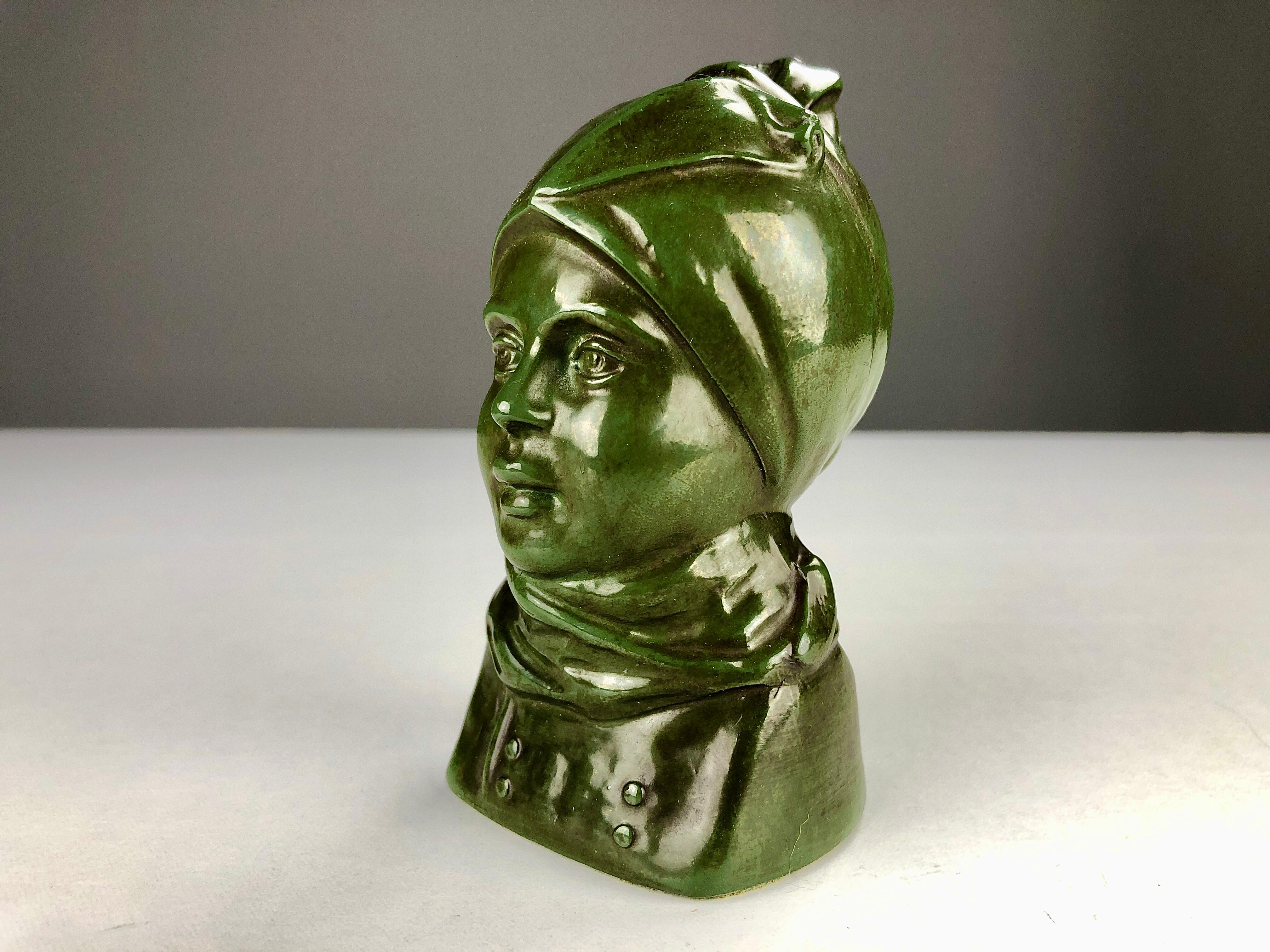 Statuetta in metallo da discoteca Carl Emil Ruge del 1940 di Just Andersen in vendita 2
