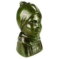 Statuetta in metallo da discoteca Carl Emil Ruge del 1940 di Just Andersen