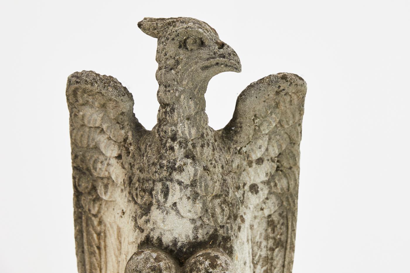 1940s Carved Stone Eagle In Good Condition In Husbands Bosworth, Leicestershire