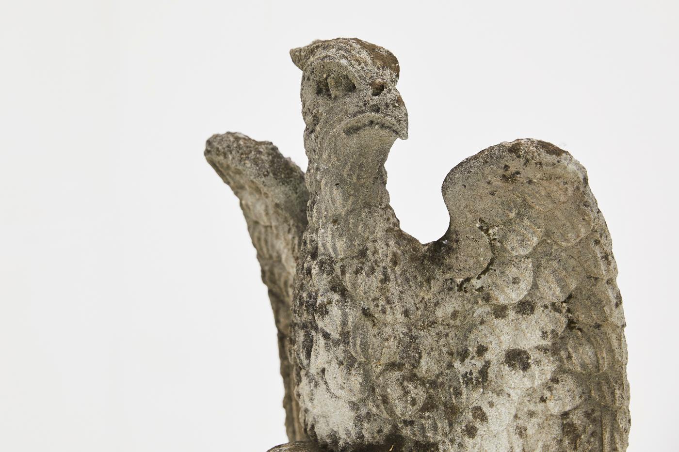 Mid-20th Century 1940s Carved Stone Eagle